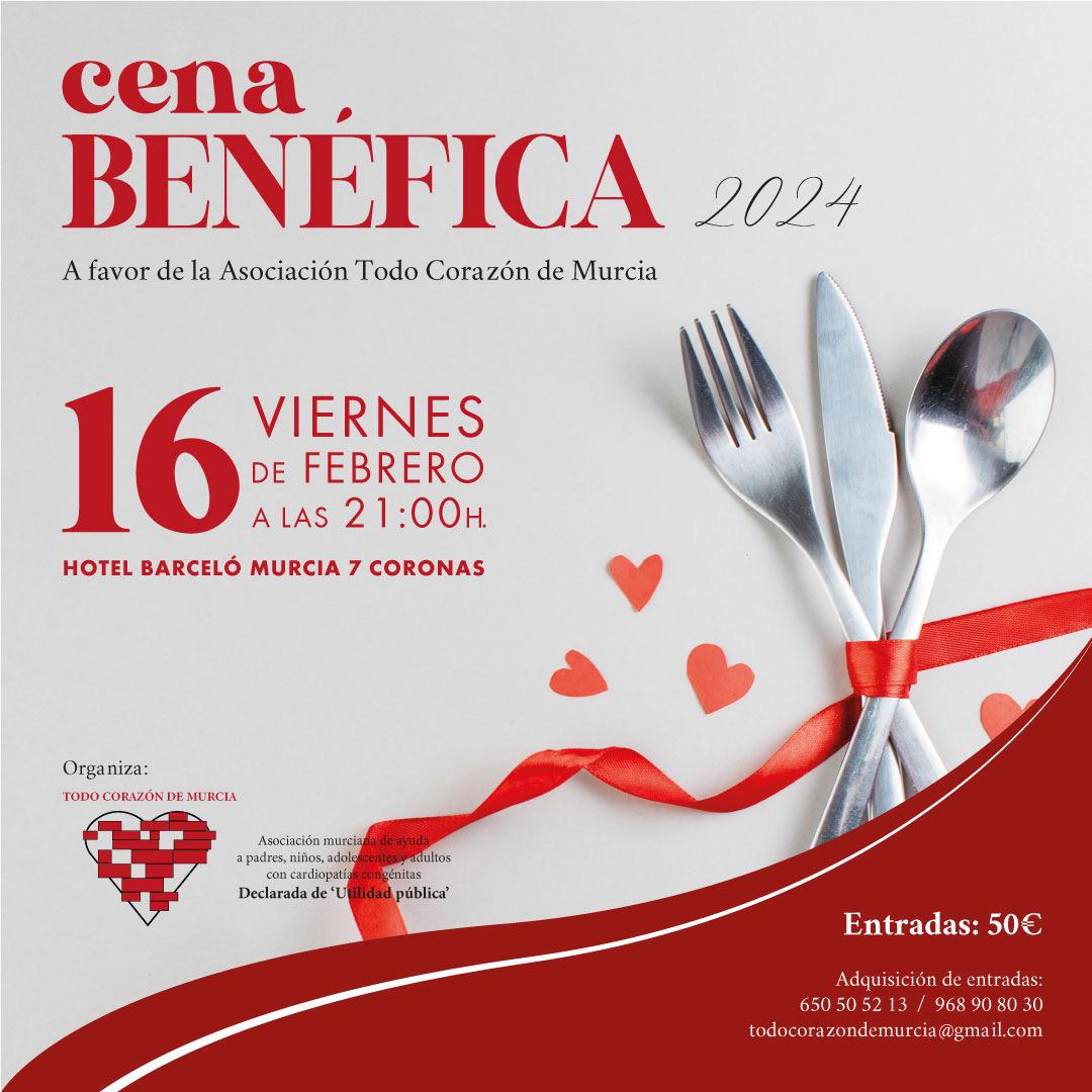 El 16 celebramos la cena benéfica de <a href="/TodoCorazonMur/">TodoCorazónMurcia</a>. Tenemos una rifa solidaria en la que siempre sorteamos objetos de valor.<a href="/carlosalcaraz/">Carlos Alcaraz</a> ,<a href="/alejanvalverde/">Alejandro Valverde</a>,<a href="/realmurciacfsad/">Real Murcia CF</a>,<a href="/ElPozoMurcia_FS/">ElPozo Murcia Costa Cálida FS</a> ¿nos podéis regalar una camiseta firmada?🙏🫶