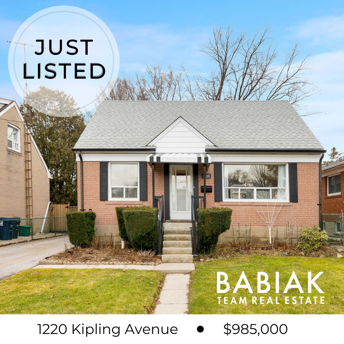 BabiakTeam's tweet image. Just Listed! 1220 Kipling Ave • $985,000 🏡

Welcome to this move-in ready Rosethorn gem! 
For more information please call/text us at 416-717-8853, or visit: babiakteam.com
#torontohomes #torontorealestate #westtoronto #etobicoke  #babiakteam #justlisted #forsale
