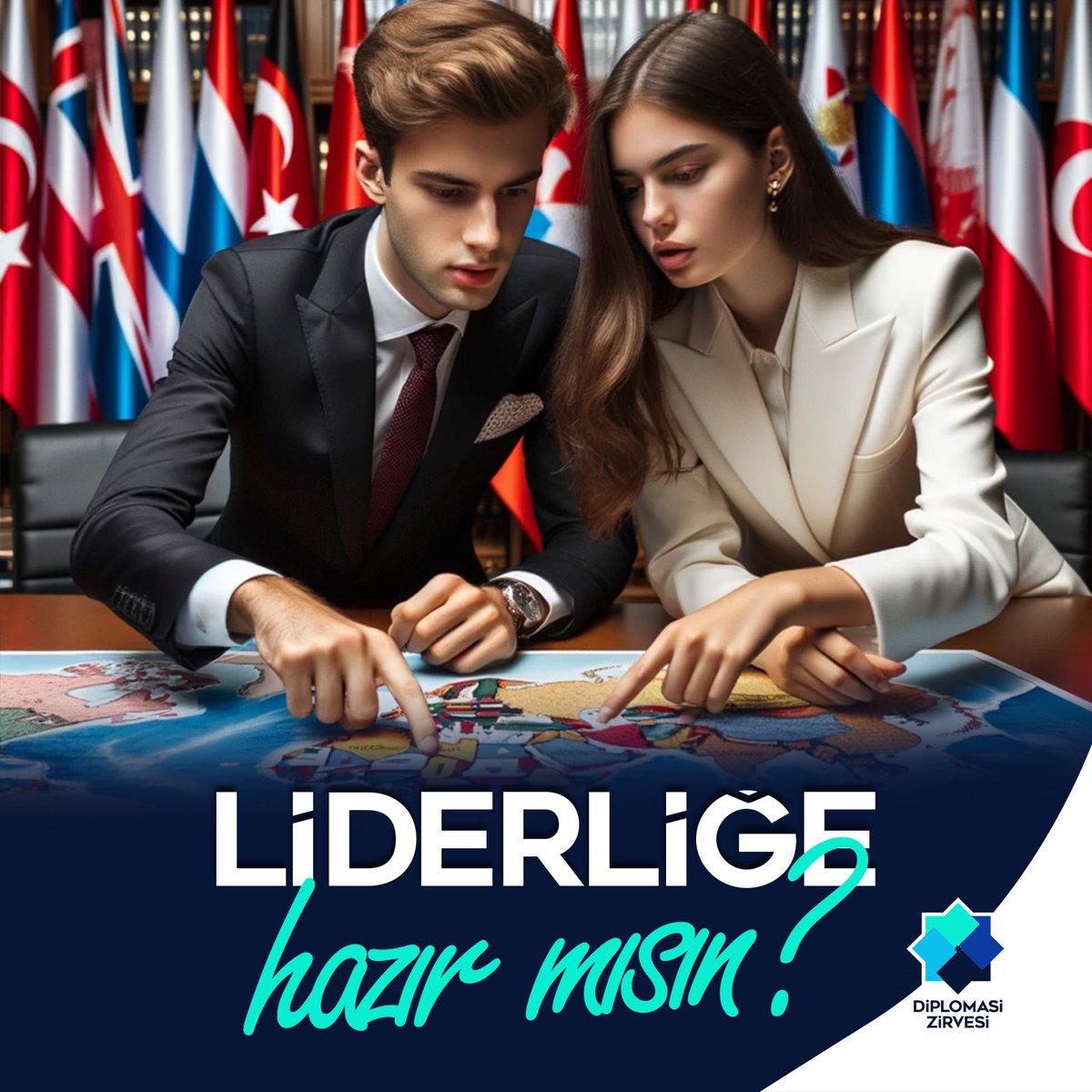 🌐 Dünya sahnesinde bir lider olarak yerini al! 🌟

👔 #LiderliğeHazırMısın? Diplomasi Zirvesi'nde seni bekleyen bir koltuk var.

👥 Geleceğin diplomatlarıyla omuz omuza, uluslararası politikaları şekillendirme fırsatını yakala.
