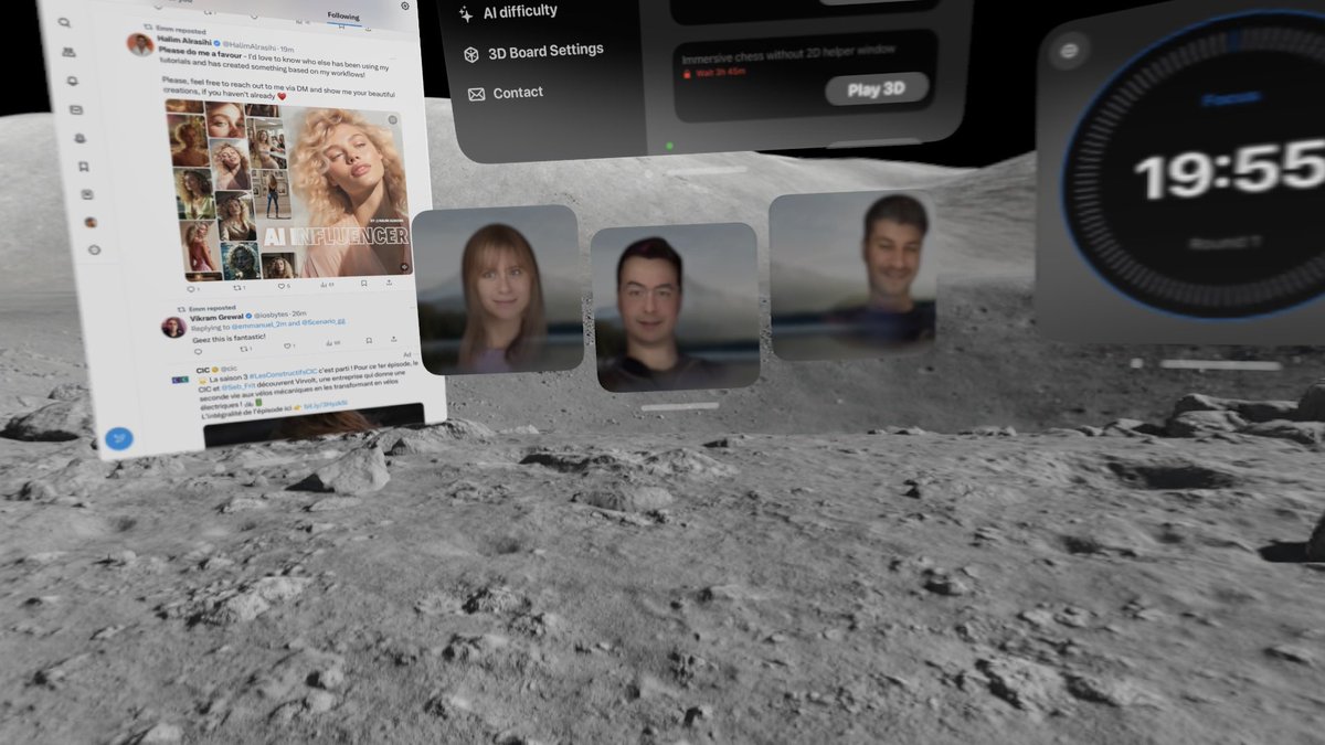 We had our first French visionOS developers’ meeting, showing off our Personas and apps! Thanks again @tina__nigro <a href="/quentinverchere/">Kent ᯅ</a> <a href="/PellenRomain/">Romain /dev</a>! We’ll be sure to do this again next week 🔥