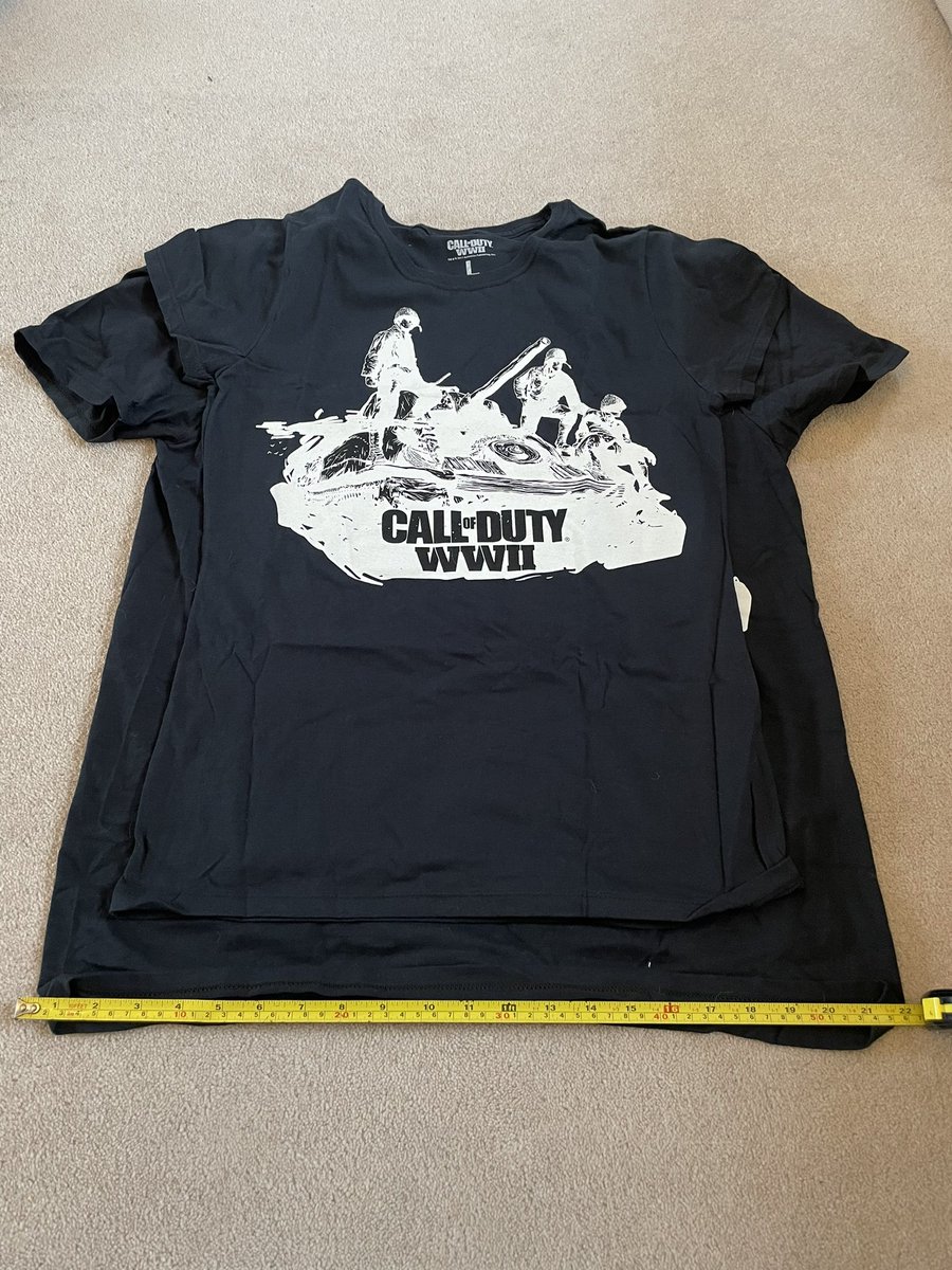 mmeeee's tweet photo. Disappointed with @iwoot mystery geek T-shirt pack. Out of 10 shirts there are lots of duplicates including 3 Call of duty, 2 Jurrassic park, 2 wanted t-shirts. I expected all 10 to be different based on the item description. Inconsistent sizes too. Was this a mistake? @IWOOT_CS https://t.co/rDP32e7zco
