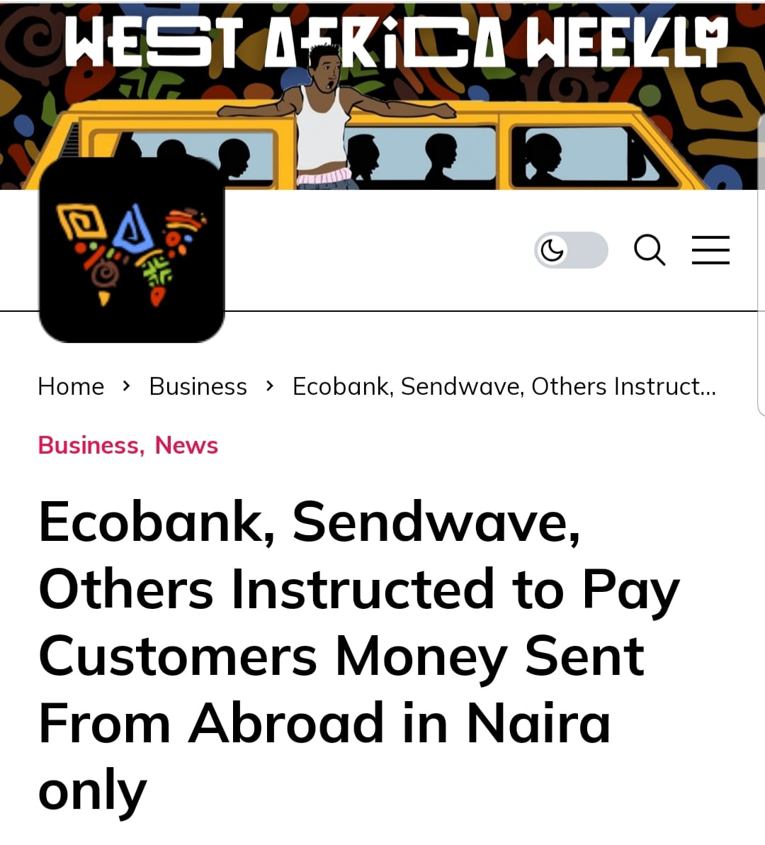 In from Nigeria, the CBN now requires Banks to give naira to customers who receive fx remittances from abroad. In essence,  if Chike in America wants to send dollars to his sister Tolu in Nigeria, so that she can withdraw the dollars and exchange with mallam/black market, it is
