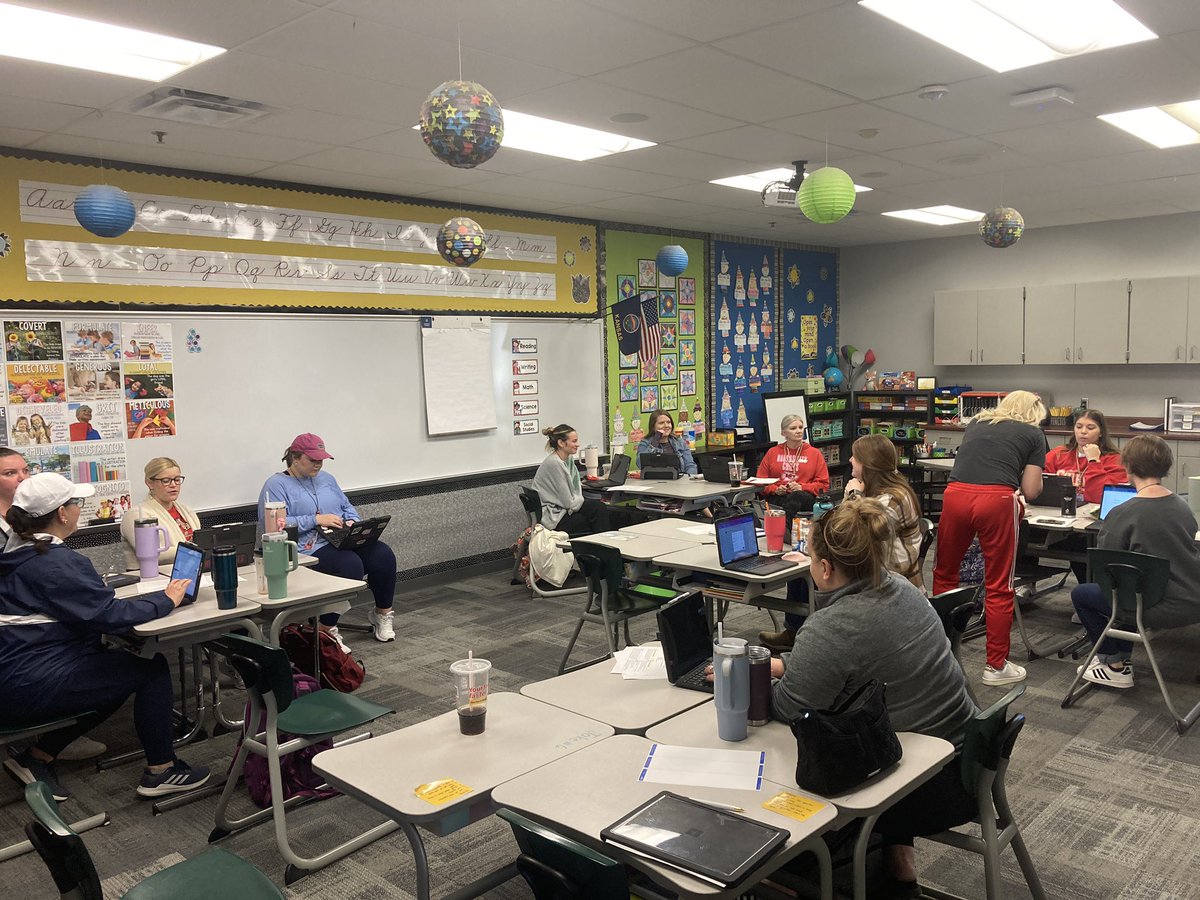 Collaborative Grade Level Feeder Schools PD today!  Clearwater Creek, Cedar Creek, Forest View, and Prairie Center 2nd and 3rd grade “dream teams” sharing great ideas and best practices!