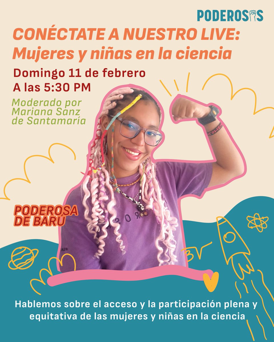 PoderosasColom2's tweet image. Acompáñanos este 11 de febrero Día mundial de la Mujer y la Niña en la Ciencia en un Instagram Live con esta bióloga poderosa.

Moderado por @marisanzdesa 
 
#Live #PoderosasColombia #Ciencias #tecnologia #Biologia