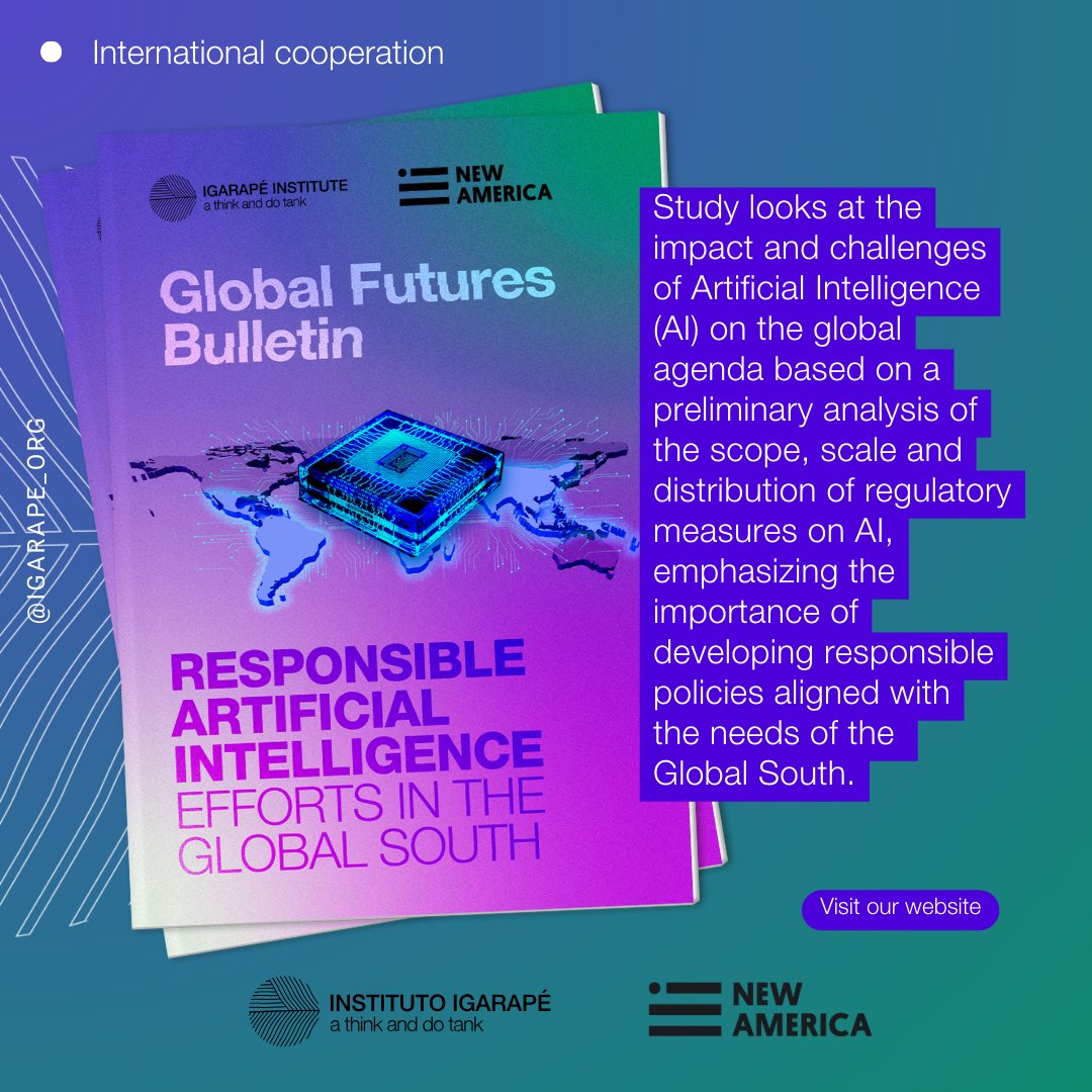 Our most recently Global Futures Bulletin considers the global #artificialintelligence regulatory landscape – asking where AI safety and alignment policies are produced and how they differ across regions. Read it here: igarape.org.br/en/global-futu….