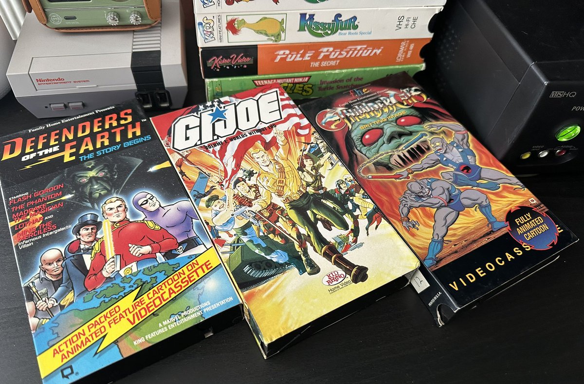 Recently added these 3 beauts to my collection. The video quality for most of the VHS I’ve picked up may not be phenomenal, even the sealed ones, but the cover art is just stellar!
•
#vhs #thundercats #defendersoftheearth #gijoe #80s #80scartoons #80stv #cartoon #classiccartoons