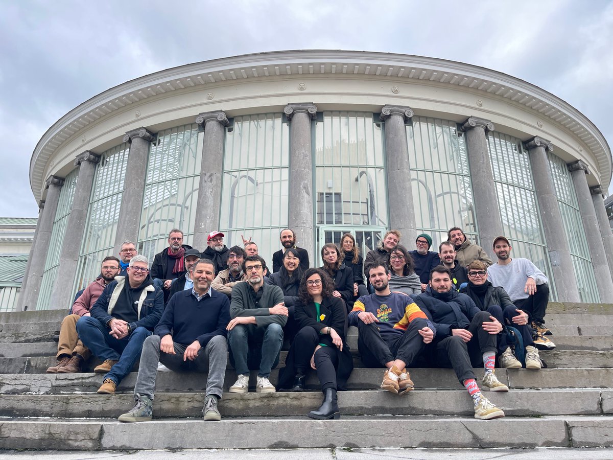 Fede_DeConcert's tweet photo. AG 2024 @Botanique .Toute l’équipe de la fédération est réunie à l’occasion @FestivalEVX  Bruxelles , à la programmation duquel nous avons participé avec 6 groupes issus de notre sélection des meilleurs nouveaux talents à suivre cette année ! https://t.co/p4pvF8yS92