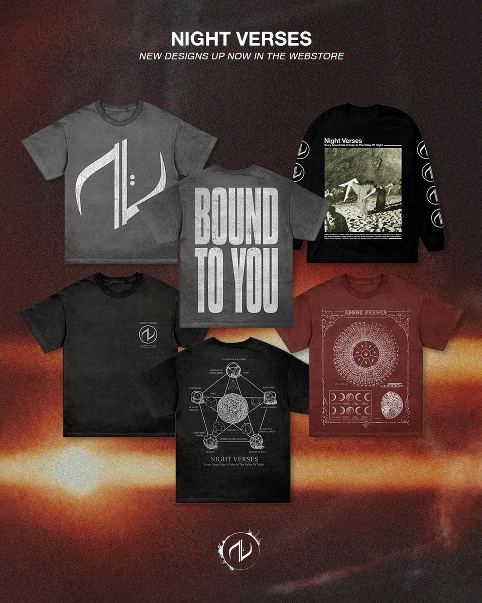 New designs are up in the webstore. Sizes and quantities limited. nightverses.bigcartel.com