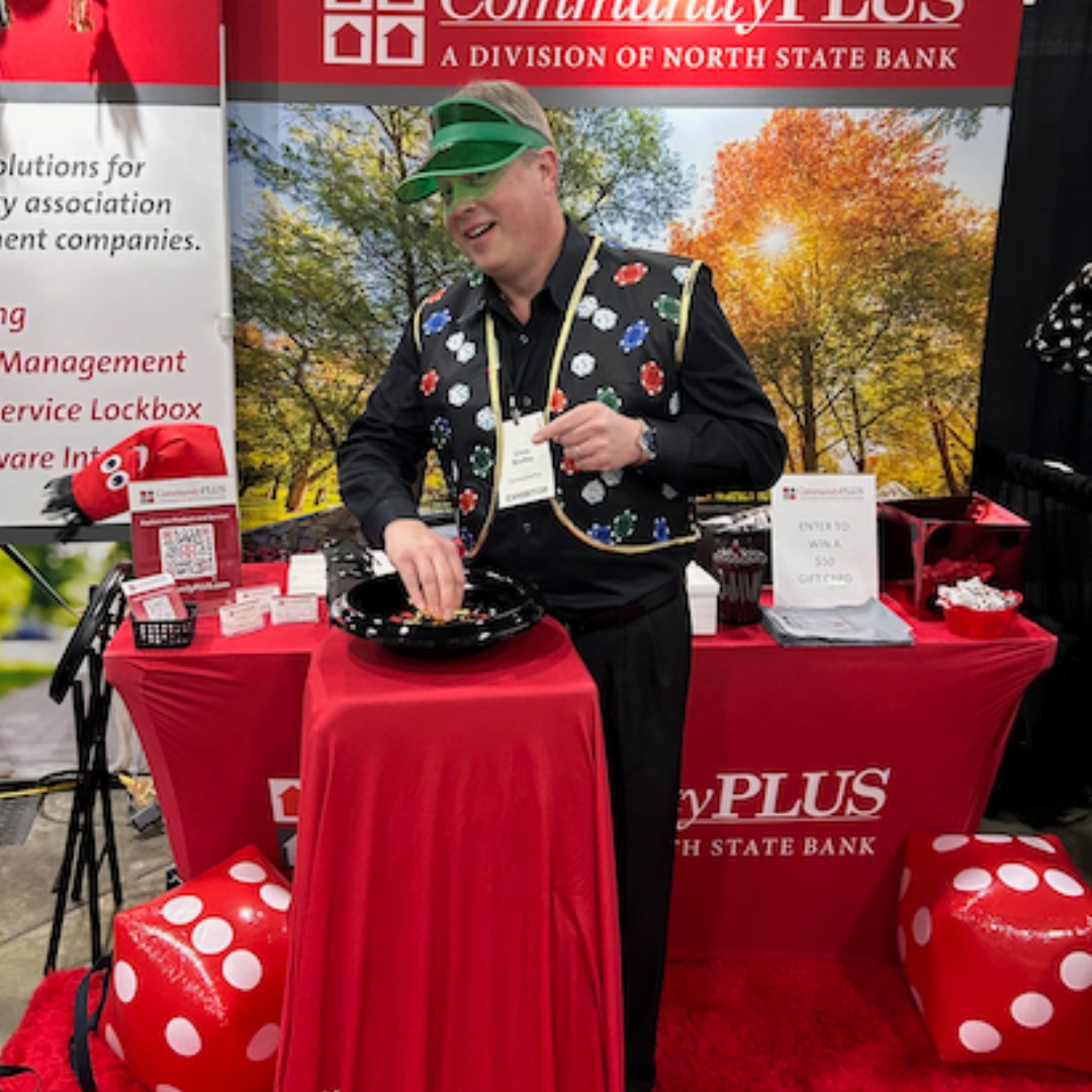 NorthStateBank's tweet image. What are the odds that our CommunityPLUS team has one of the most fun booths at the SC CAI Expo . . . pretty darn good! Thanks to SC CAI for another great event!  #SCCAIExpo #BusinessExpo #CommunityAssociation #NorthStateBank #CommunityPLUS