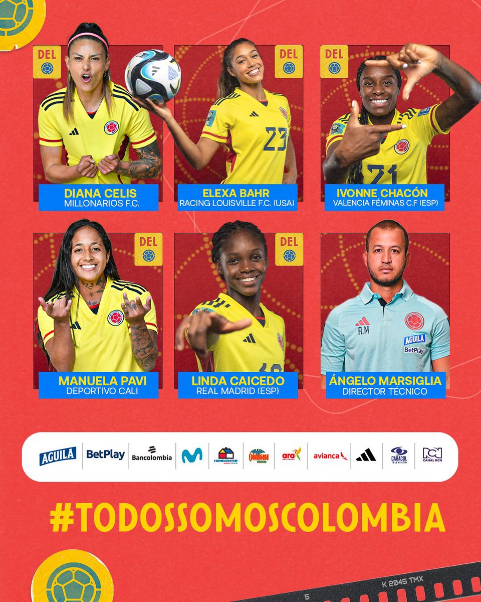 LPEmbajadora's tweet image. OFICIAL | Liana #Salazar y Diana #Celis fueron convocadas por la Selección Colombia 🇨🇴 Femenina para la W Gold Cup en Estados Unidos 🇺🇸 que se llevará a cabo desde el 21 de Febrero.

¡Felicidades y éxitos! 🙌🇨🇴

#MillosDeSelección 🇨🇴Ⓜ️