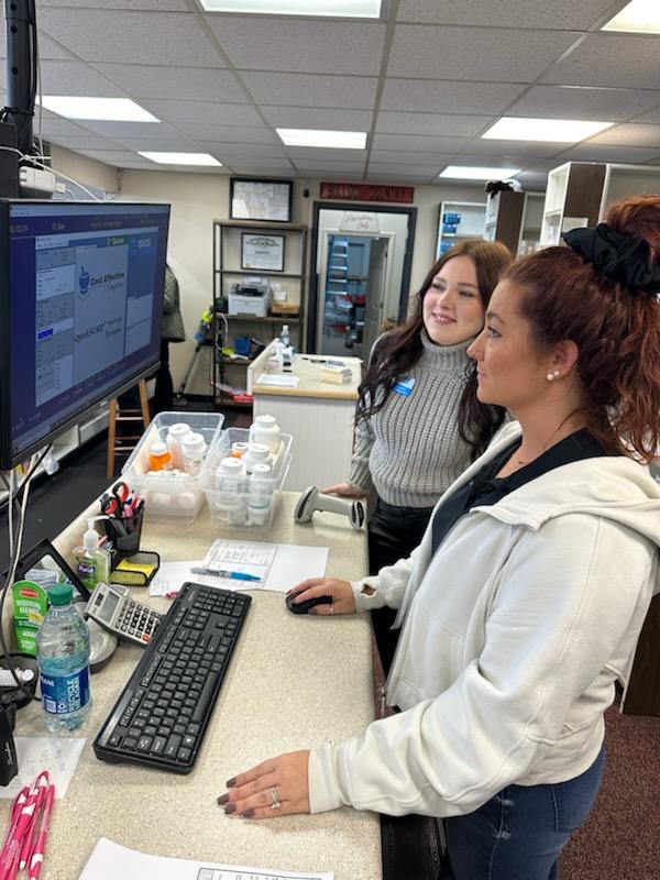 AIP's "DIR Hangover Tour" was in Griffin, Ga, where VP Jonathan Marquess and MSR Catherine Daniel met with pharmacist Dakota Craft. "This has become a listening tour, which is great," Marquess said. "Thanks, Dakota, for showing us your workflow and how you help your patients."