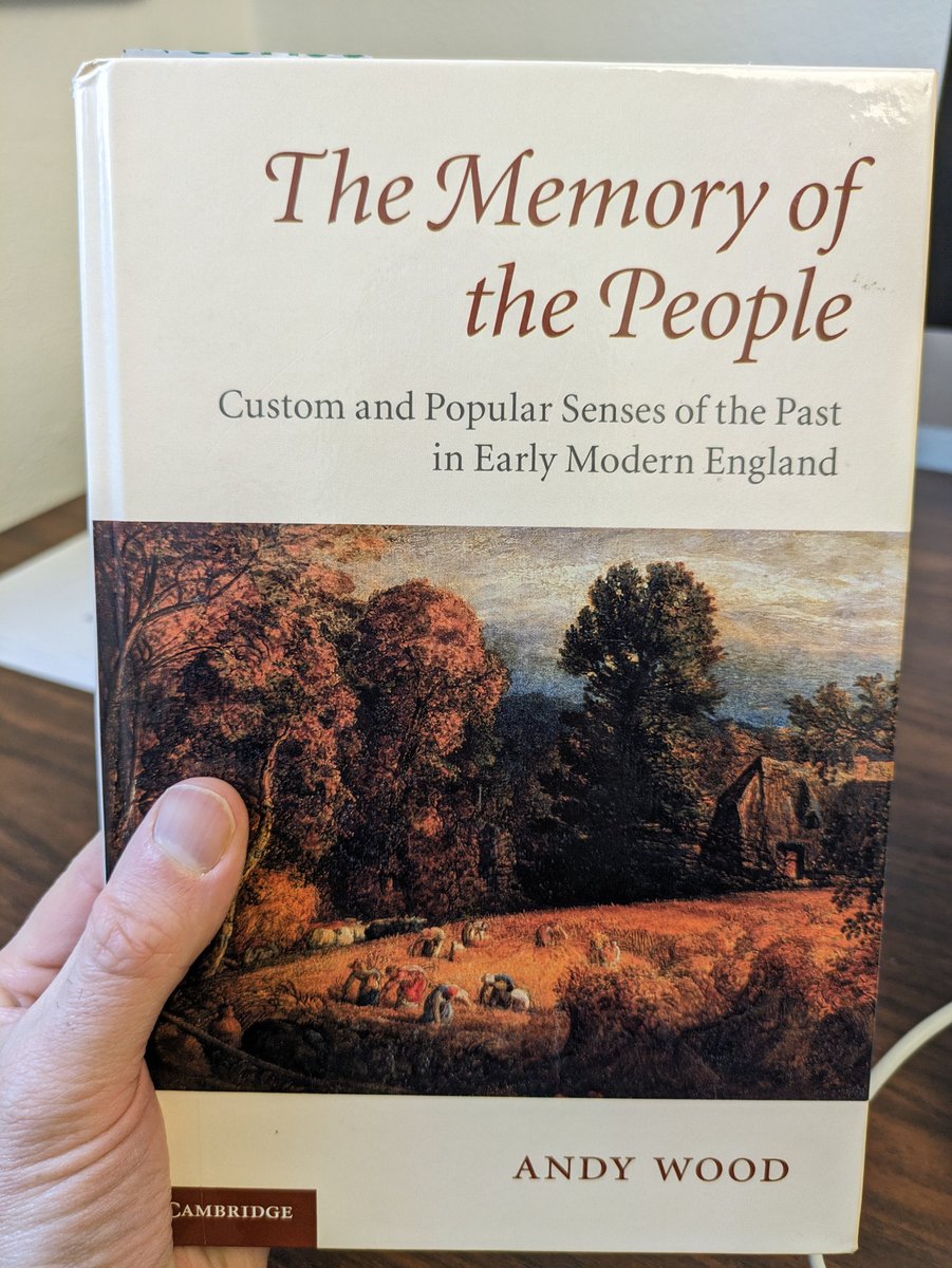 Qué bueno es esto. Sobre cómo la memoria popular, un determinado sentido comunitario del pasado, era fundamental en la edad moderna para disputar el poder a señores y propietarios. Memoria local, memoria del paisaje, de la revuelta, de la costumbre. Librazo