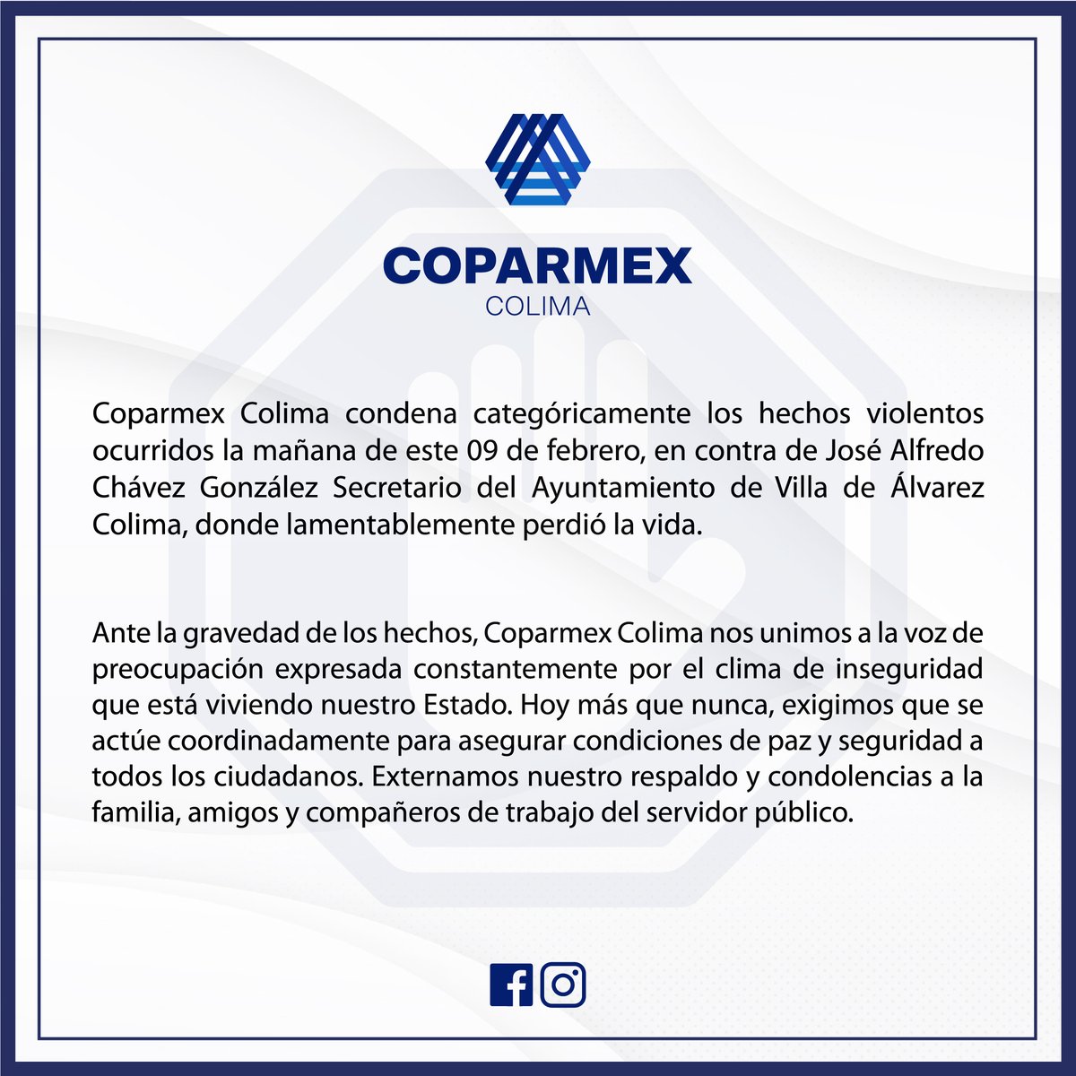 A nuestras autoridades y sociedad en general: