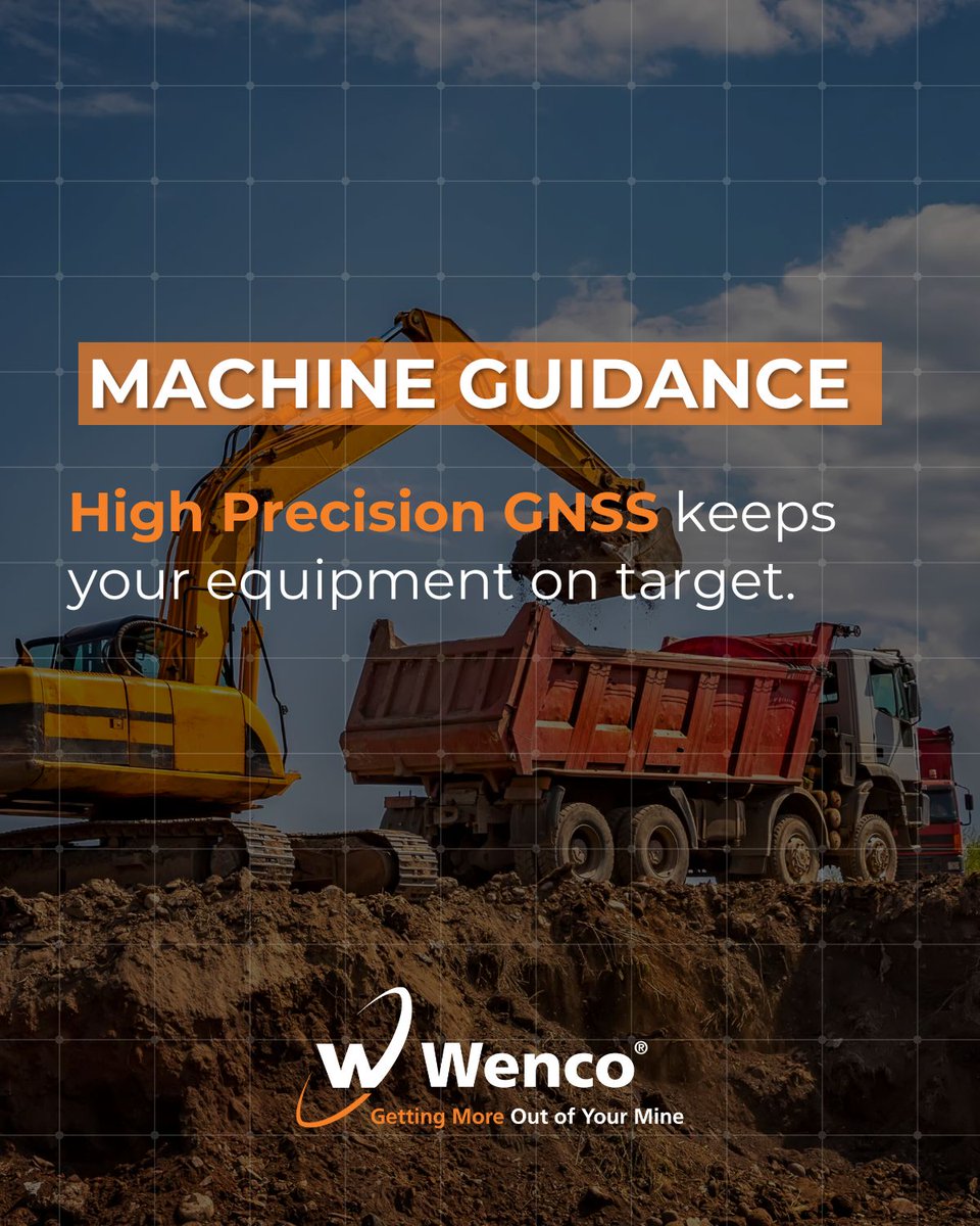 Wencomine's tweet image. Control your #mining equipment with centimetre-level accuracy so you can use them to their fullest.
Powered by high-precision GNSS, Wenco&apos;s #MachineGuidance systems ensure they are on target every time!
#wenco #miningtechnology #futureofmining