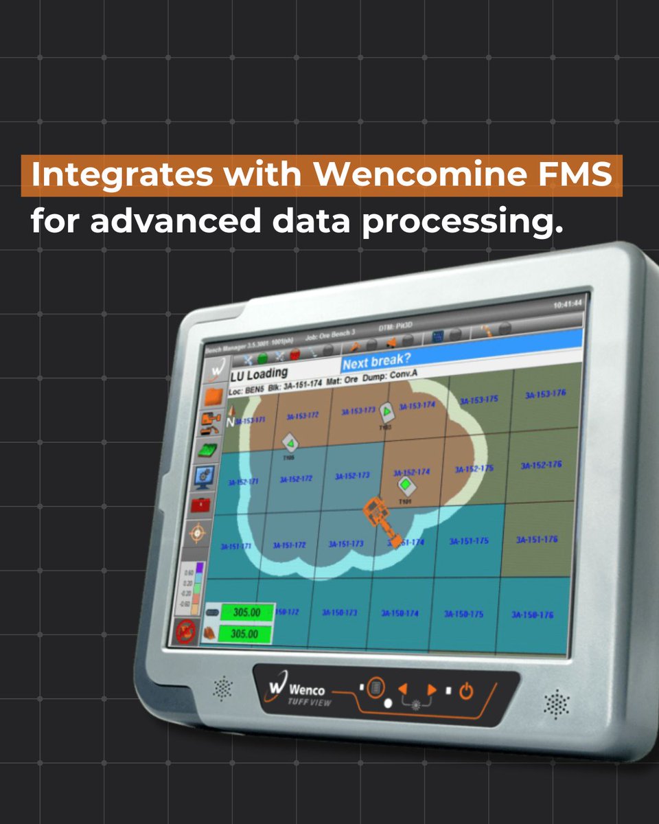 Wencomine's tweet image. Control your #mining equipment with centimetre-level accuracy so you can use them to their fullest.
Powered by high-precision GNSS, Wenco&apos;s #MachineGuidance systems ensure they are on target every time!
#wenco #miningtechnology #futureofmining