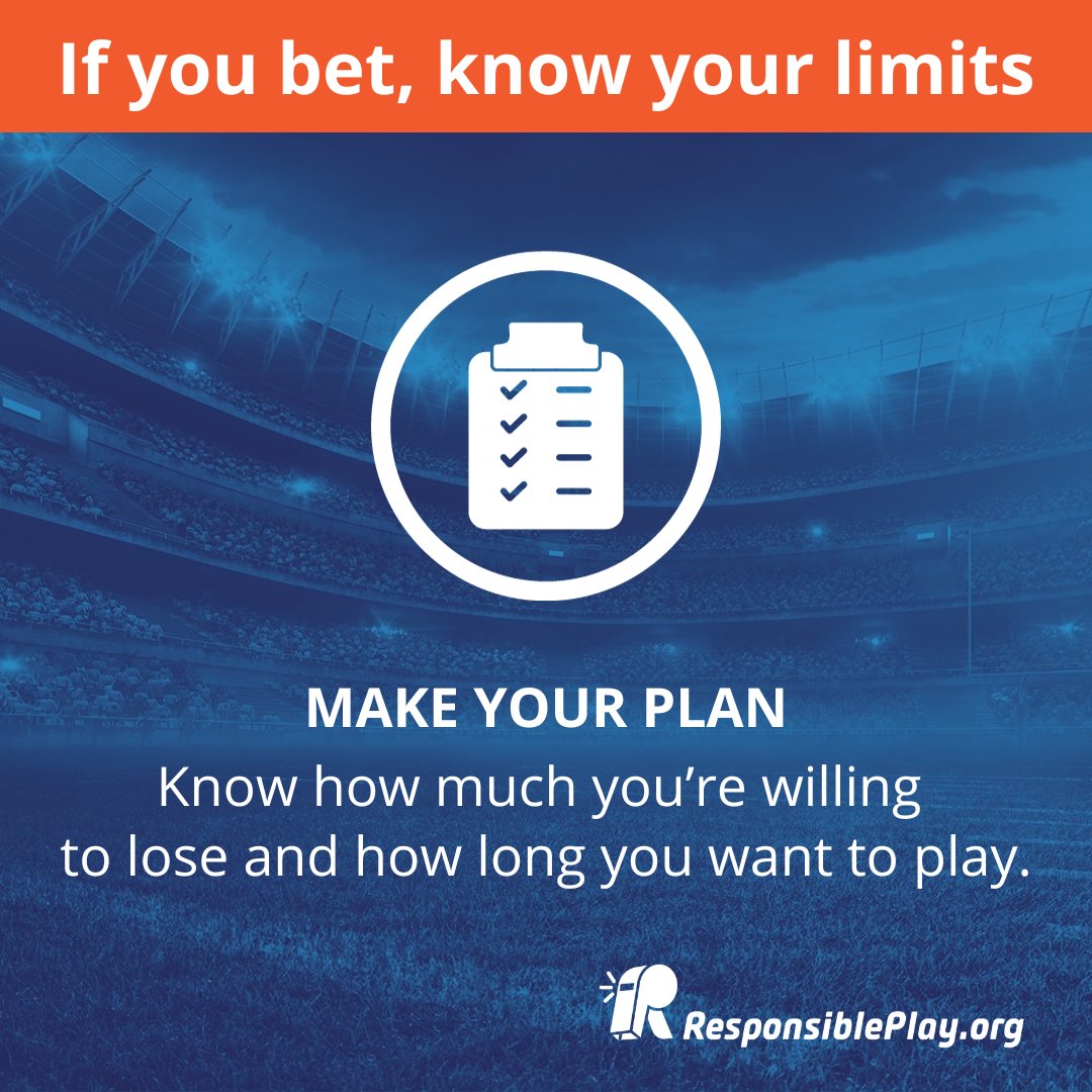 This Sunday, people across the country will tune in to watch Super Bowl LVIII. 1 in 4 American adults plan to place a sports wager during the game. If you choose to bet, remember to always make a plan and stick to it. Set a budget, and don’t play for longer than planned.