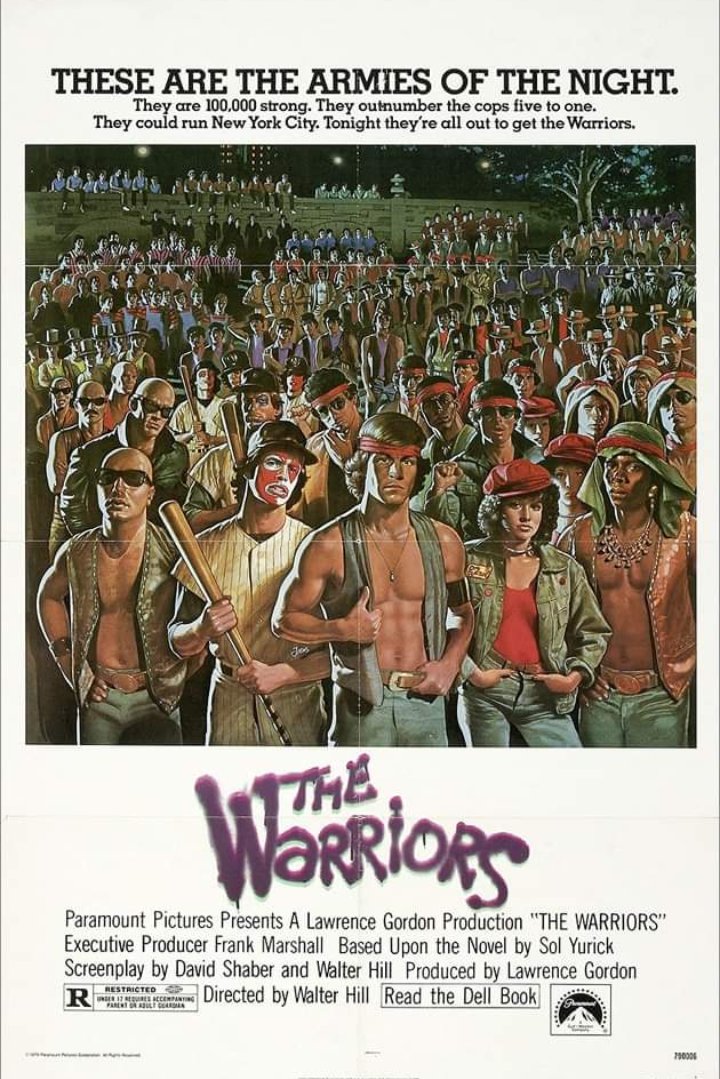The Warriors premiered on this date in 1979. The film centers on a fictitious New York City street gang who must travel 30 miles from the north end of the Bronx to their home turf on Coney Island after they are framed for murder. Are you a fan of this movie? 🎥🎬