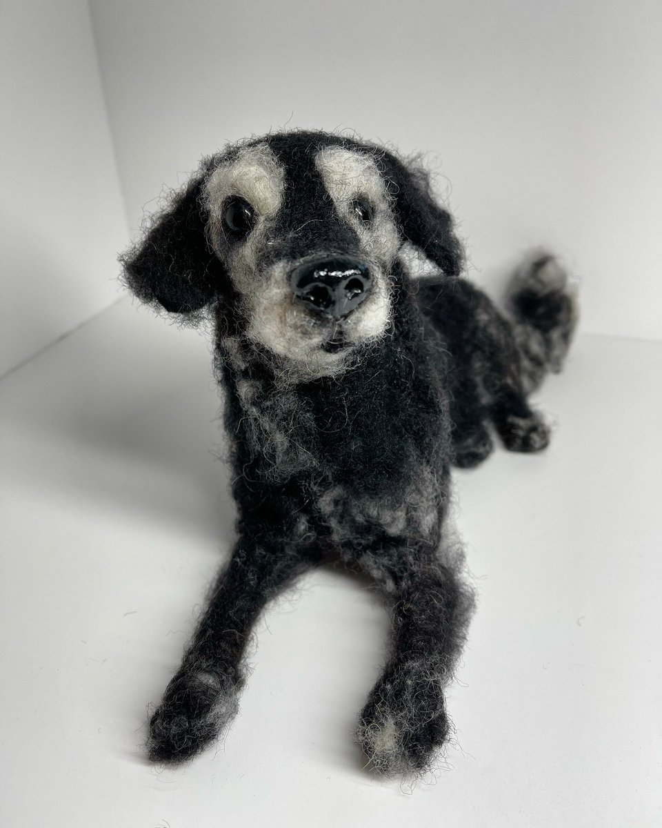 Another dog I fell in love with while making this needle felted portrait