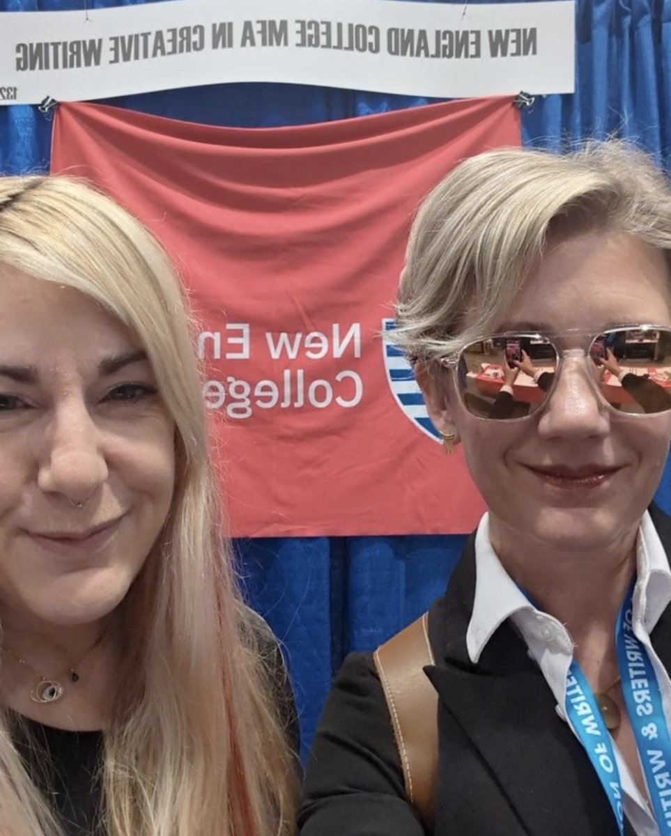NECMFA (@necmfa1) on Twitter photo Program director <a href="/JenifrMilitello/">Jennifer Militello</a> and faculty member Paige Ackerson-Kiely together at NEC's booth at #AWP24 !
Come swing by booth 1320 to see what the low residency MFA at <a href="/NewEngCollege/">New England College</a> is all about!
#mfa #writers Program director <a href="/JenifrMilitello/">Jennifer Militello</a> and faculty member Paige Ackerson-Kiely together at NEC's booth at #AWP24 !
Come swing by booth 1320 to see what the low residency MFA at <a href="/NewEngCollege/">New England College</a> is all about!
#mfa #writers