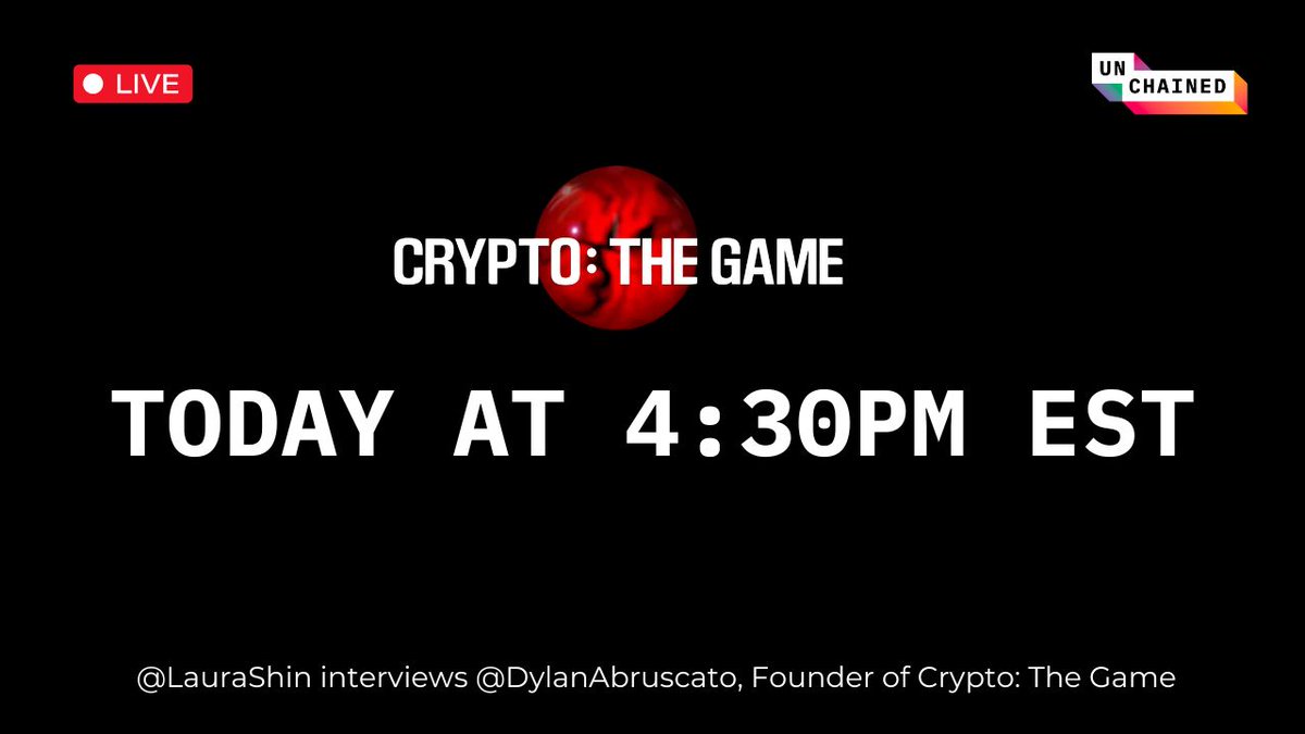 👾 The Tribe Has Spoken 🔥We'll be live on X with <a href="/cryptothegame/"></a> founder <a href="/DylanAbruscato/">Dylan Abruscato</a> later this afternoon! x.com/i/spaces/1PlJQ…
 #CryptoTheGame #ETH