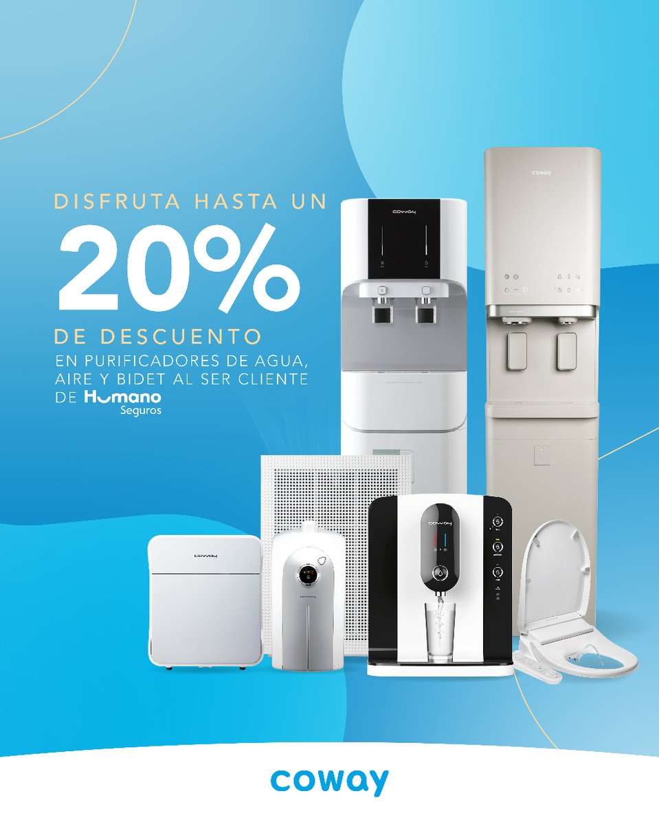 cowaydo's tweet photo. ¿Qué esperas para iniciar una nueva vida con Coway? Recuerda que puedes disfrutar de hasta un 20% de descuento en la compra de nuestros purificadores de agua, aire y Bidet.

Contáctanos al (849) 455-0392, estamos para servirte.

#CowayxHumanos #CowayDominicana #HumanosSeguros https://t.co/i6LI5bH0rz