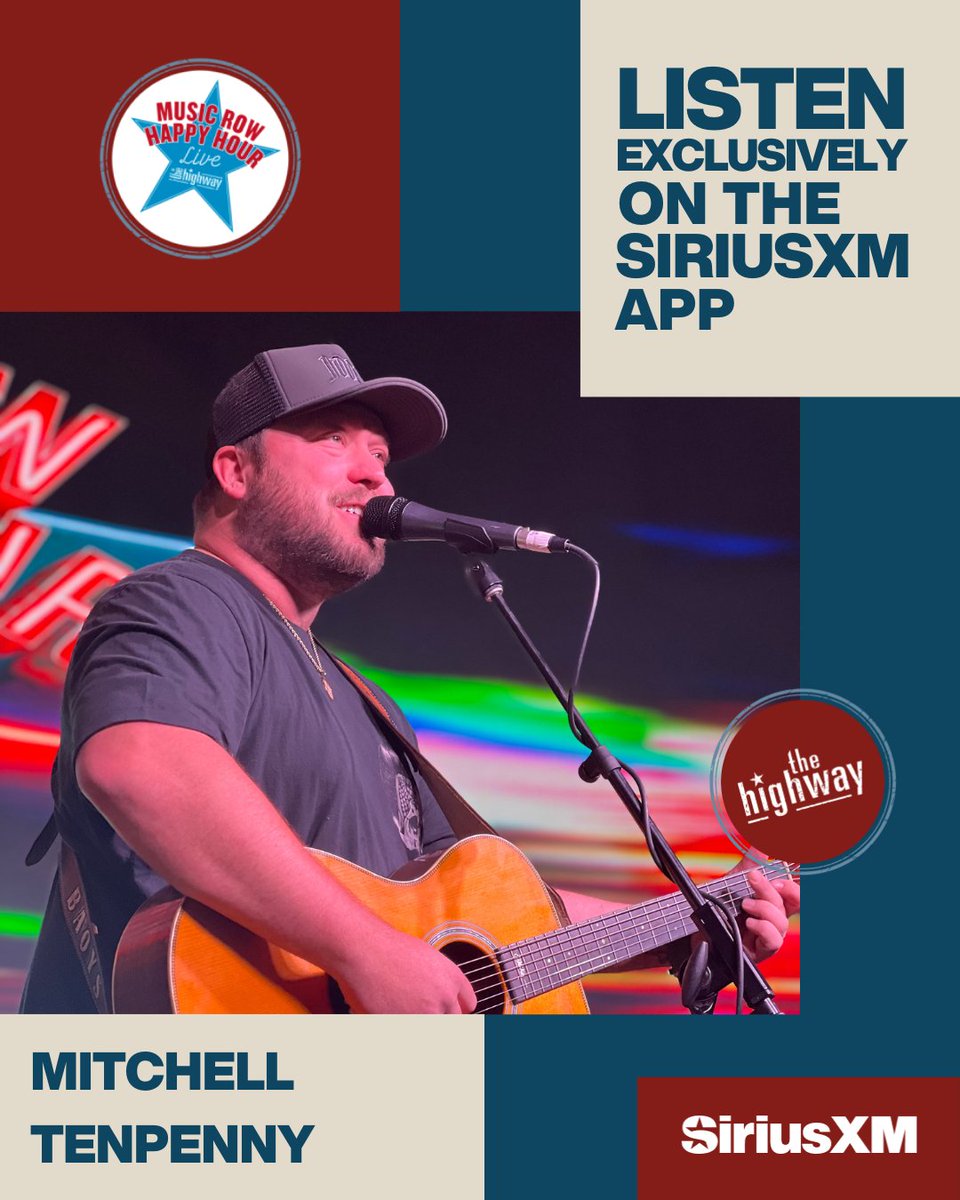We can't get enough of @m10penny 🤩 Check out his Music Row Happy Hour performance on the SiriusXM app at sxm.app.link/MitchellTenpen…!