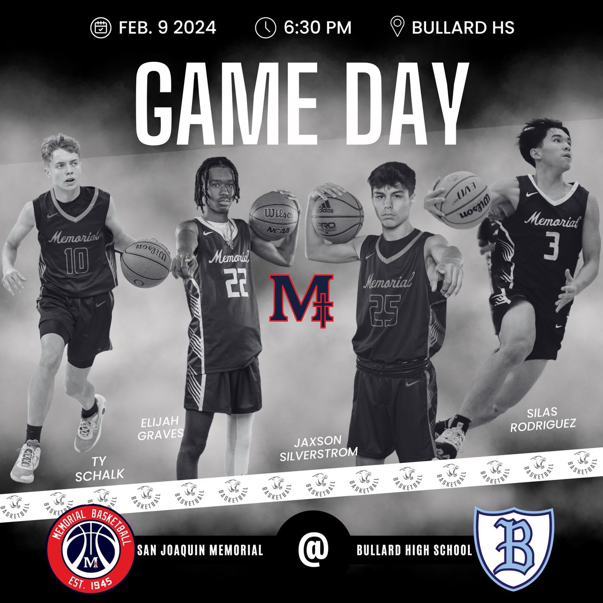 ⚠️ ‼️🚨 IT’S GAME DAY 🚨‼️⚠️ The Panthers look to seek revenge and finish strong in our 10th and final game of #CMAC League Play, as we travel to Bullard HS tonight at 6:30pm to take on the Knights 🐾 🕡 VARSITY @ 6:30pm 🕔 JV @ 4:45pm 🕞 Frosh @ 3:30pm 🗓️ Friday, Feb. 9th…