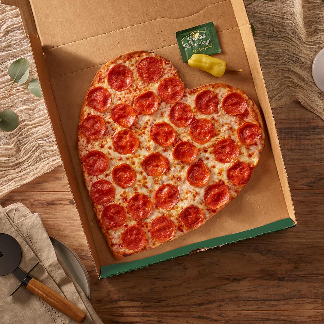 papajohnspeedee's tweet photo. The Heart-Shaped Pizza is back now until Valentine's Day https://t.co/ReM7oxDIGQ