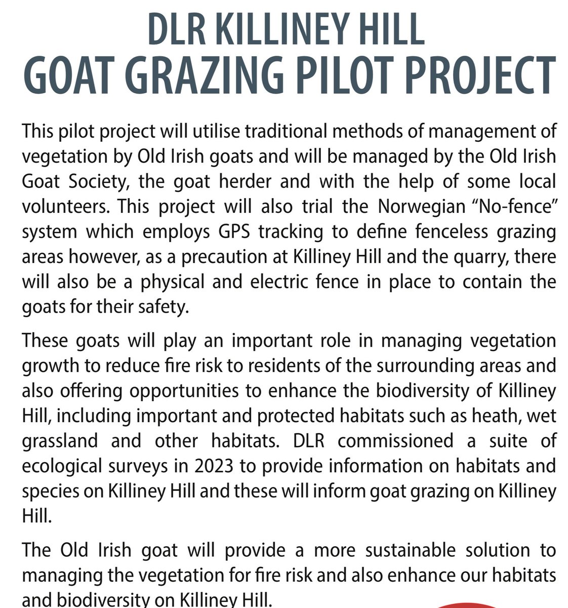 carrie_smyth's tweet photo. ๐Goats coming to Killiney Hill part of dlrโs Killiney Hill Goat Grazing Pilot Project for a month๐ https://t.co/WjVJOoyLlc
