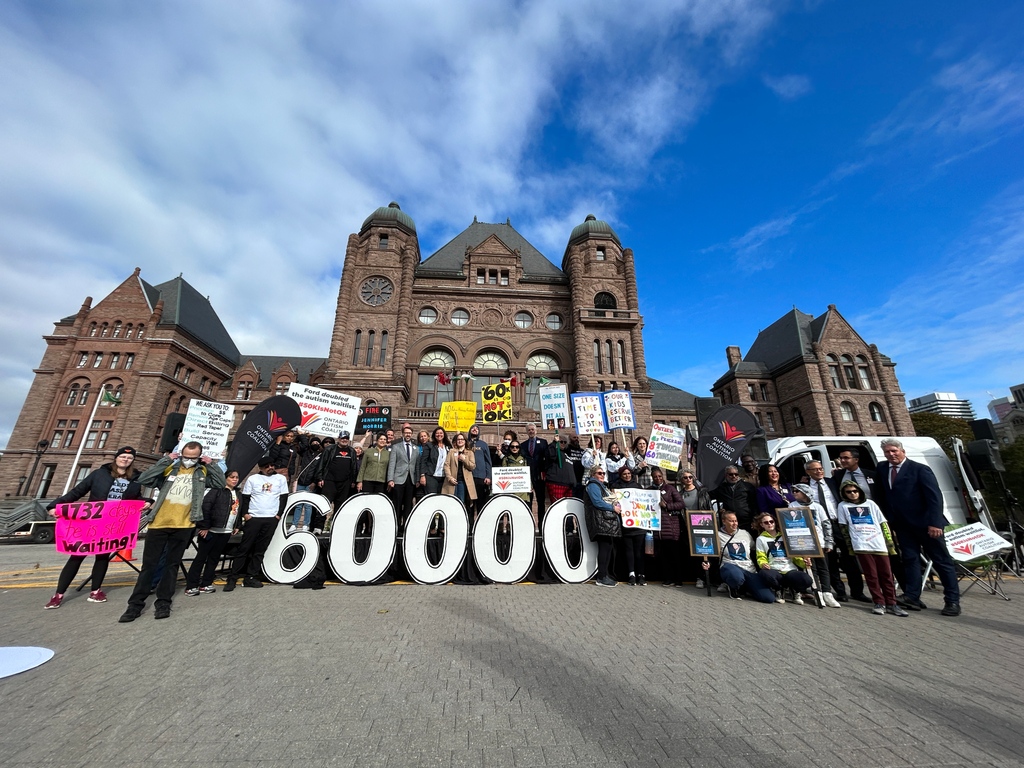 OntAutism's tweet photo. Solidarity with our fellow advocates &amp; allies! We see you. Thank you for all that you do for this huge community every day, across all of Ontario! You are RELENTLESS! #60KIsNotOk #onpoli #AutismIsLifelong #NeedsNasedTherapy #NeedsBasedEdu #onted https://t.co/oy1D2XOVTJ