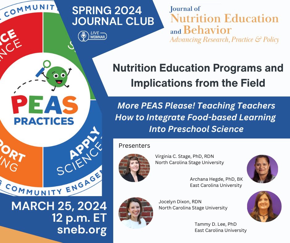 Join us next month in our webinar! #morepeasplease #nihsepa