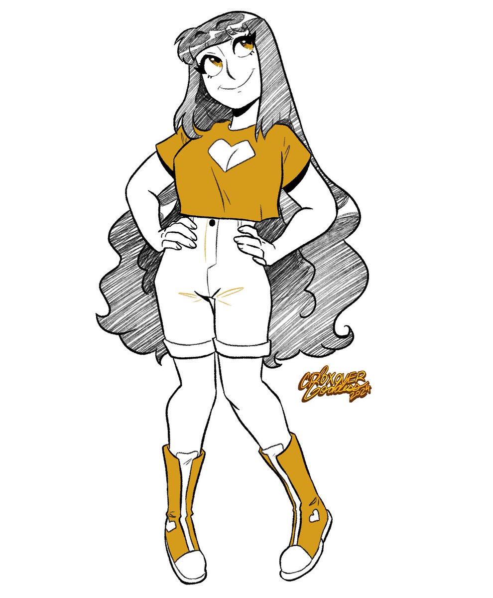 「OC outfit design commission for @/cheese」|🐝Roxanne🐝のイラスト