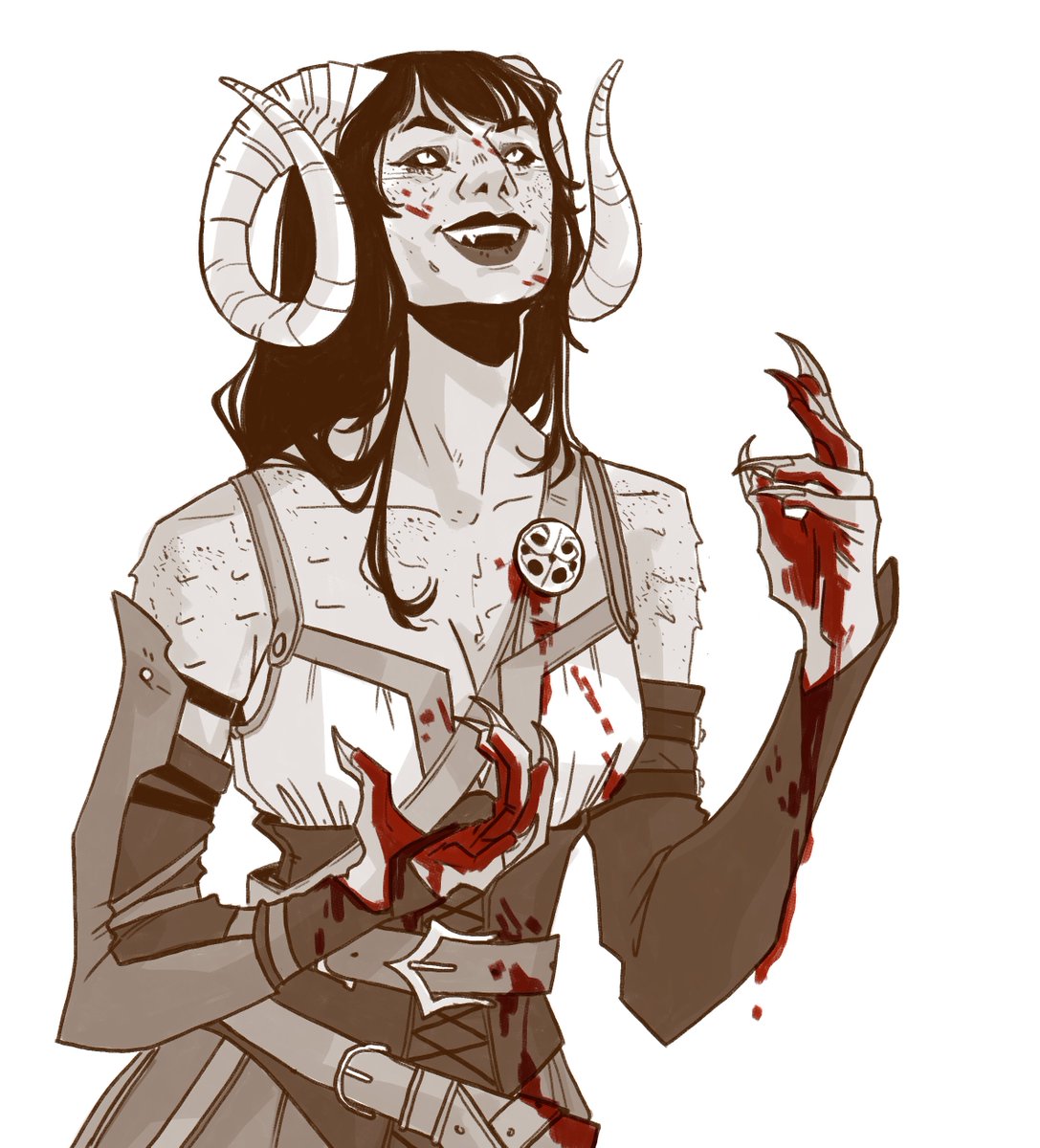 A sketch for Era over on kofi! 

I still have two slots available :)