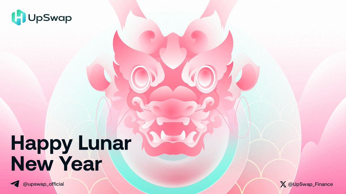 UpSwap_Finance's tweet photo. 🎉 Happy Lunar New Year! 🐉 Welcome Year of Dragon with UpSwap Community! 

🚀 May Year of Dragon bring you all prosperity, joy, and many 100x!!!

#UpSwap #HLUP #launchpad #BuildOnHeLa #HeLa https://t.co/LJwJxanvdm