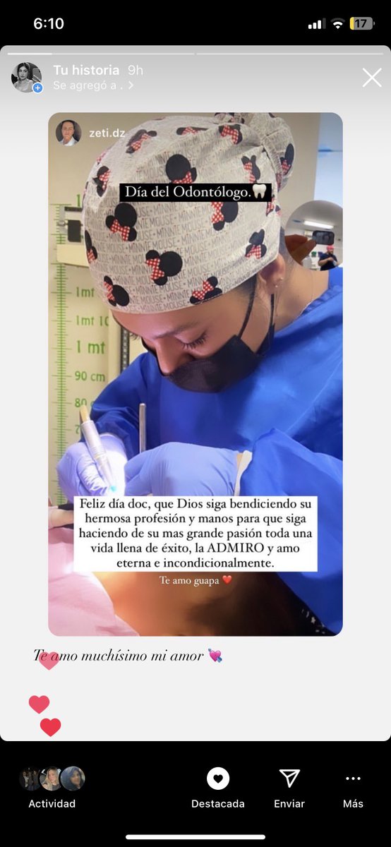 JennyAS_'s tweet photo. La felicitación de mi novio por ser día del odontólogo fue la más tierna del mundoooo. Te amo muchísimo mi amor ♥️

#diadelodontologo #boyfriend #dentista #odontólogo https://t.co/X6ahFqbwrw