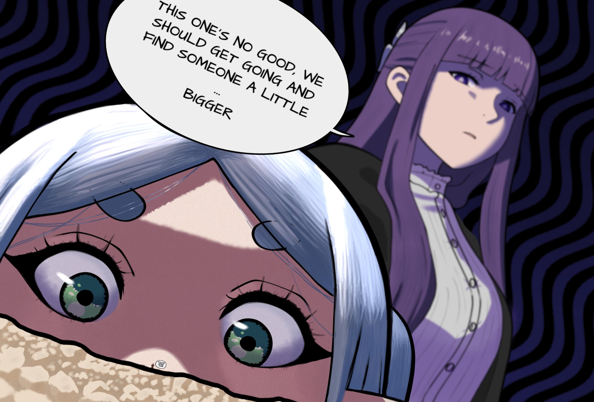 GTShrinkyyyyyy (inactive atm) on X: Frieren - What if their introduction  went a little differently? giantess sizetwitter t.coWn1Hq9Wtdb   X