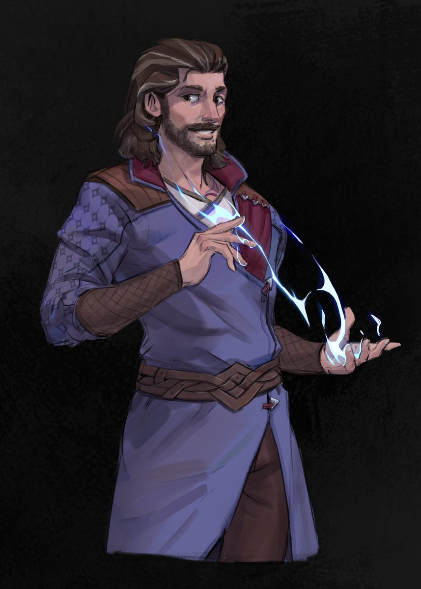 enkoro_art's tweet photo. My new favorite wizard. #BG3 #Gale https://t.co/8IR3Um04XC