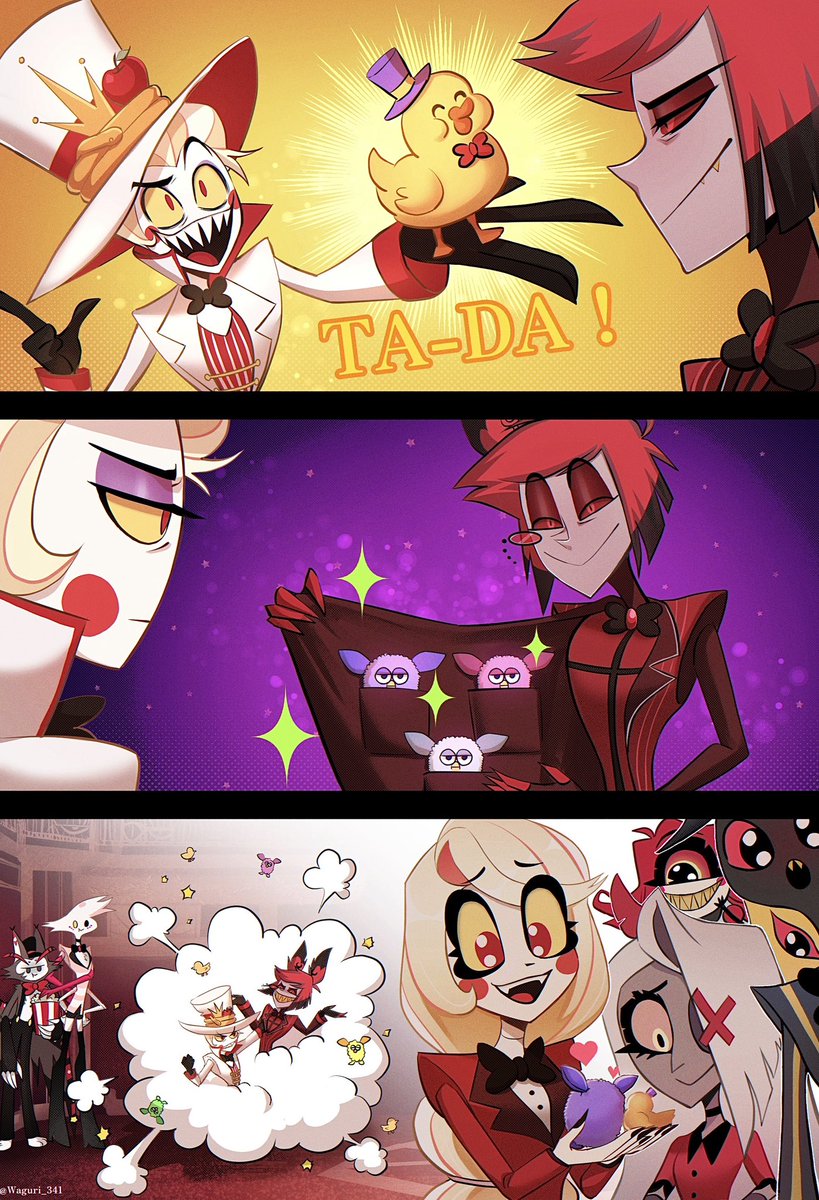 ファ○ビー集めてるアラスターの概念めっちゃすき #HazbinHotelFanart