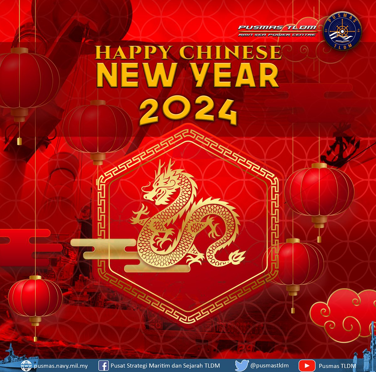PUSMAS TLDM mengucapkan Selamat Tahun Baru Cina kepada semua #NavyPeople yang meraikan. Gong Xi Fa Chai ! #NavyWishes @tldm_rasmi