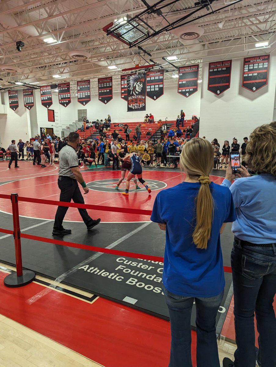 Kyler wins 4-0 and that sends her to Omaha!