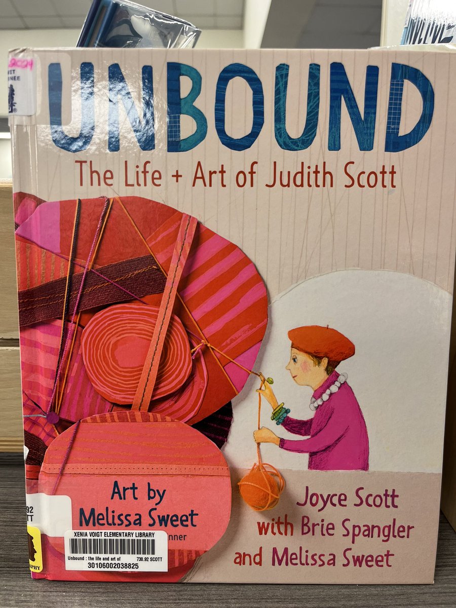 c_jackson78's tweet photo. 3rd-5th we read “Unbound: The Life and Art of Judith Scott”, and we learned all about her story and then created Woven Sculptures inspired by her. @VoigtLibrary @VoigtAIA_RRISD https://t.co/wlAL1BuO2f