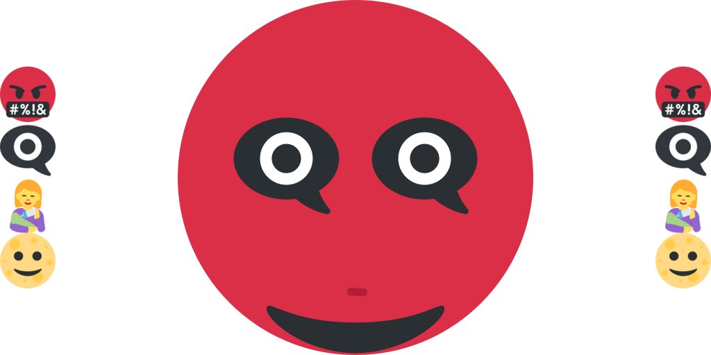 EmojiBlend's tweet photo. 🤬 + 👁‍🗨 (👀) + 👩‍🍼 (👃) + 🌝 (👄) https://t.co/tE3G4b3H4r