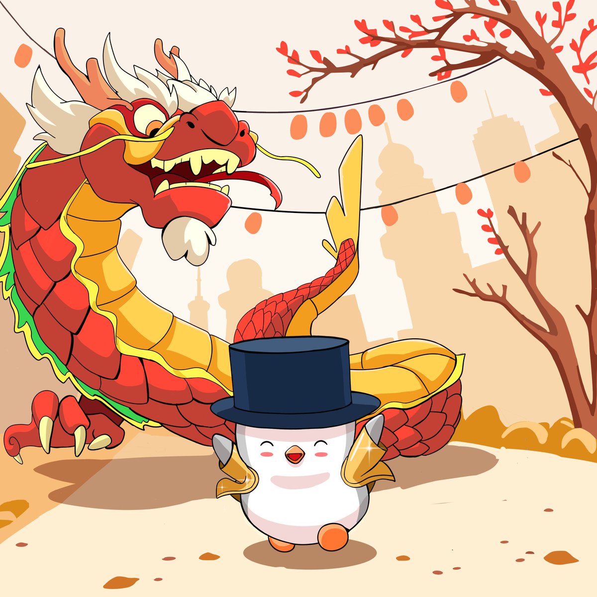 Happy Lunar New Year, Penguins!