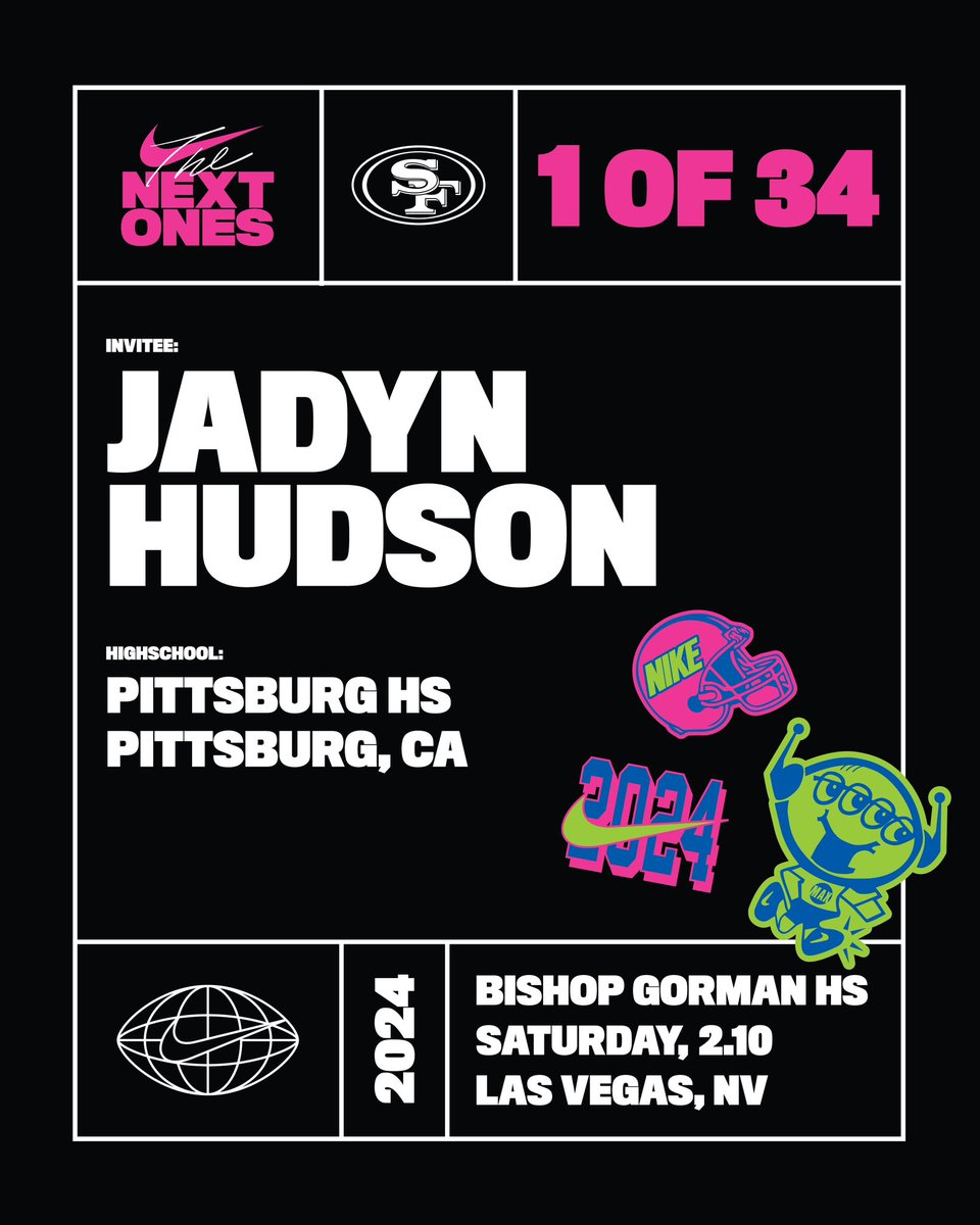 Thank you <a href="/usnikefootball/">Nike Football</a> and <a href="/49ers/">San Francisco 49ers</a> for the invite to the first Annual The Next Ones event!! <a href="/adamgorney/">Adam Gorney</a> 
<a href="/247Sports/">247Sports</a> <a href="/BrandonHuffman/">Brandon Huffman</a> <a href="/ChadSimmons_/">ChadSimmons</a>