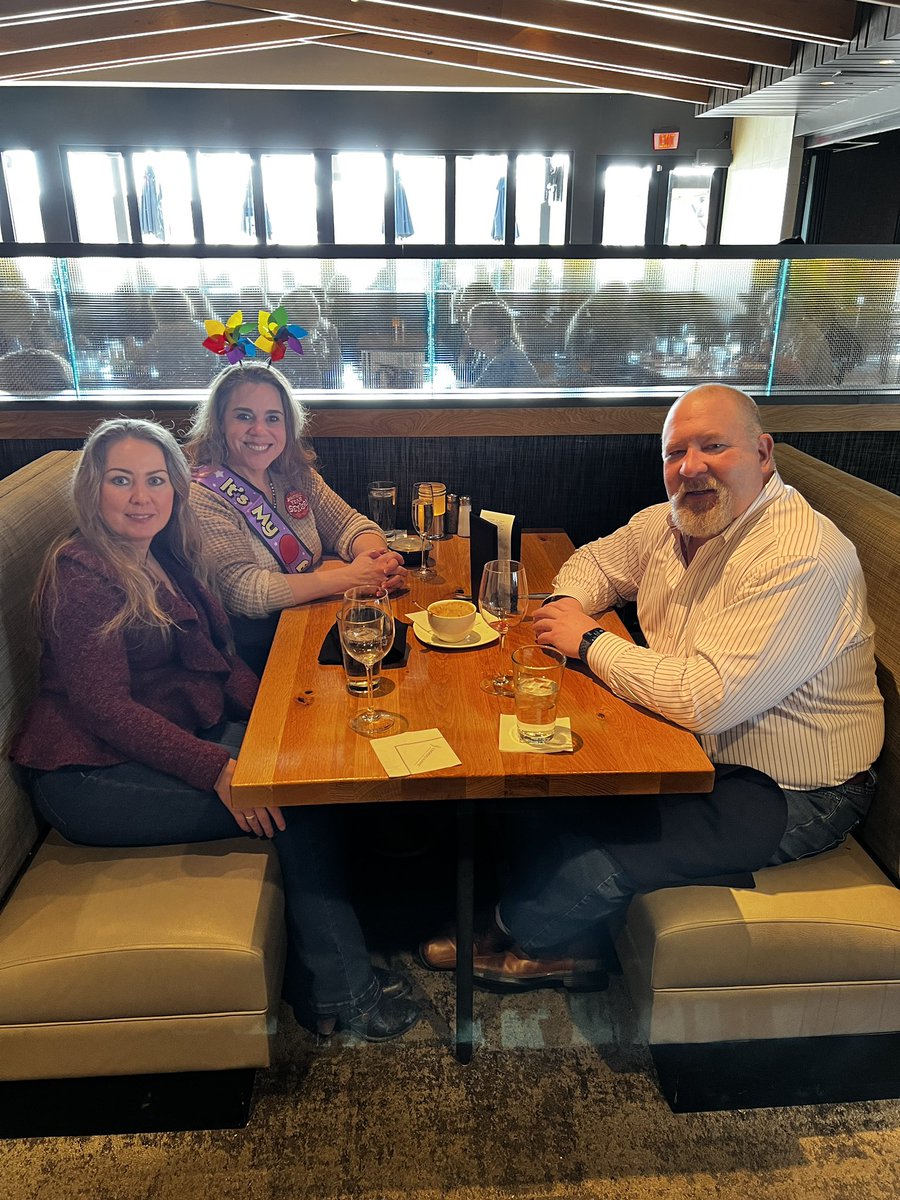 Got to celebrate my birthday lunch with my honey Gene Quinn and Kasia Kryca.  Thanks for making my work day so special! <a href="/PatentGene/">Gene Quinn</a>