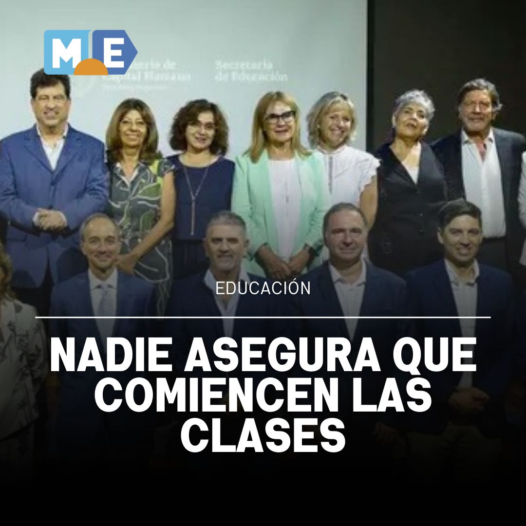 MExpressRosario's tweet photo. EDUCACIÓN
NADIE ASEGURA QUE
COMIENCEN LAS CLASES
El 26 de febrero tienen que comenzar las clases en 11 provincias, entre ellas Santa Fe, con la pretensión de completar al menos 190 días de clases efectivos como mínimo. https://t.co/7W3uxEdWa7
