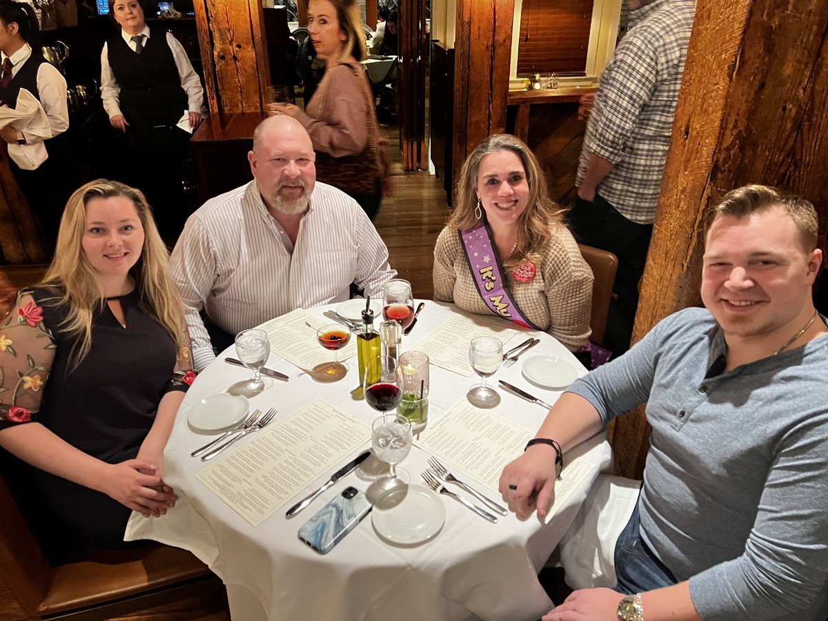 Celebrating my birthday with a few of my favorite people in the world.  <a href="/PatentGene/">Gene Quinn</a> Joe compasso and Hannah Shaw!