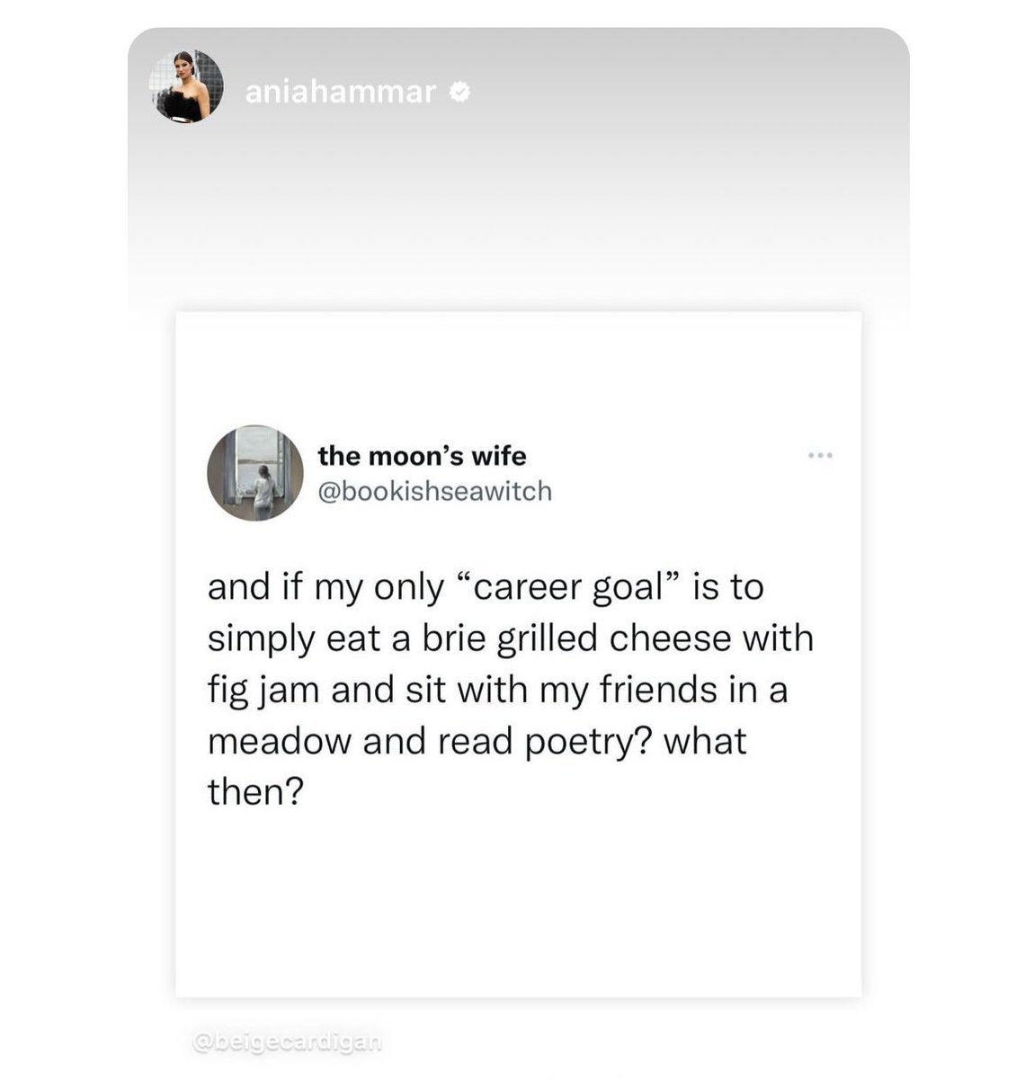 Of course teaching AP Lit is exactly this.  🤣