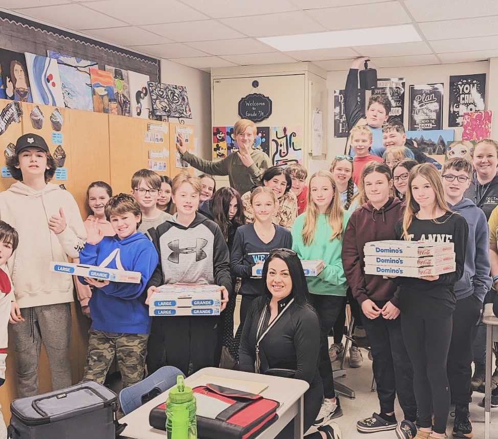 Congrats to Mrs. Watterworth’s class for winning our monthly pizza party! “She always makes us feel so happy!”
<a href="/SCCDSB/">St. Clair Catholic District School Board</a> <a href="/mrswatterworth/">Mrs Watterworth</a>