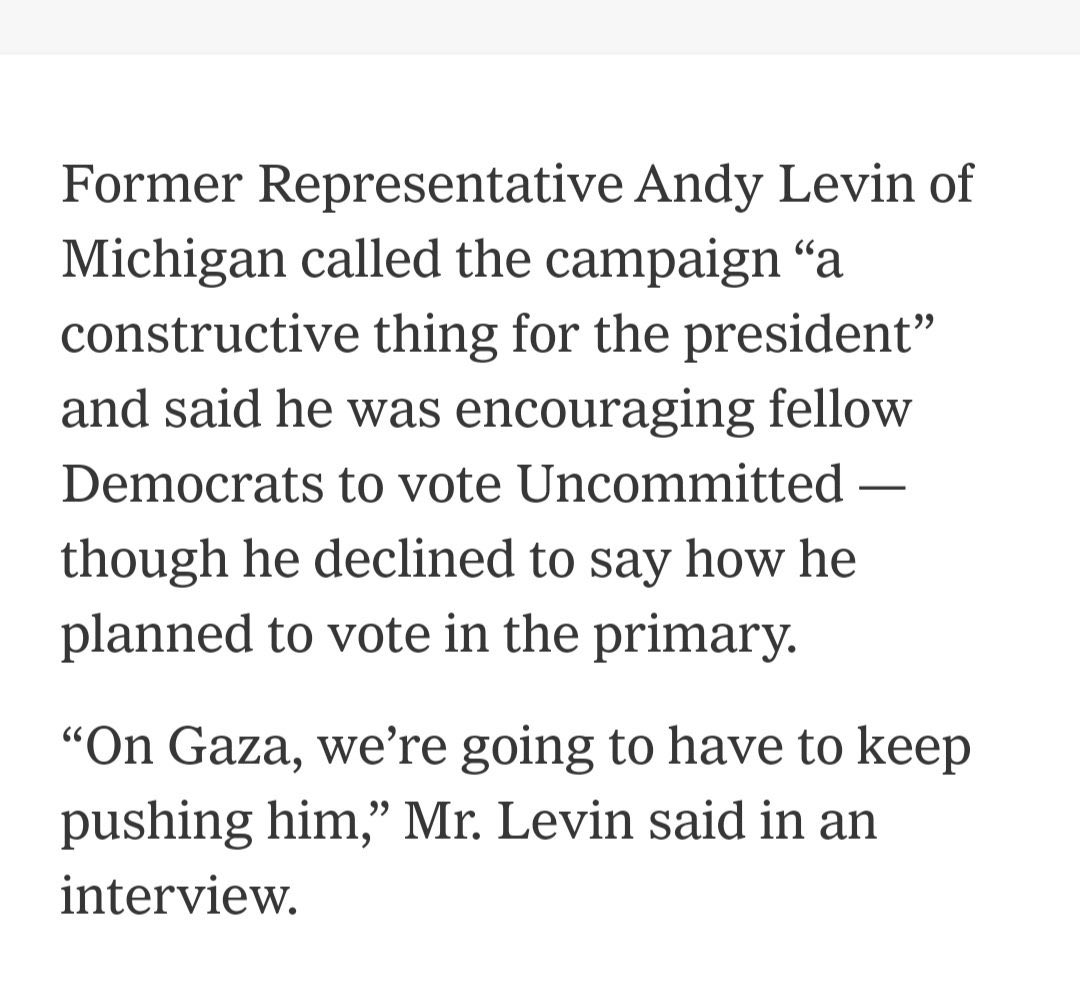 aaforprogress's tweet photo. NEW: Michigan’s @Andy_Levin endorsed our campaign to Vote Uncommitted. https://t.co/FYu7qnBSOe